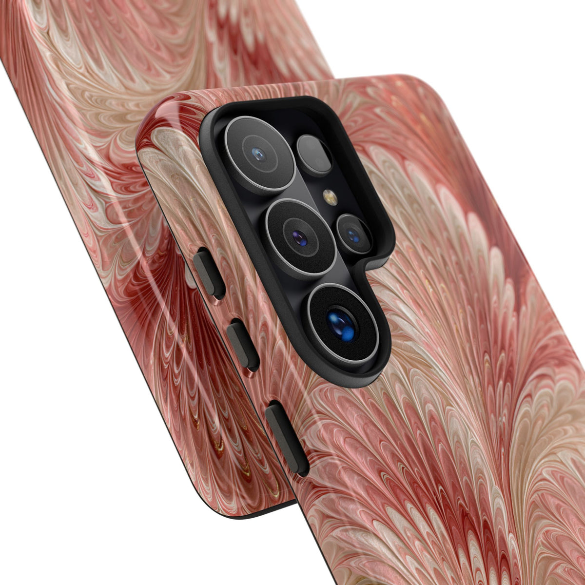Blush Petal Plume · Tough Phone Case for Samsung · Pink