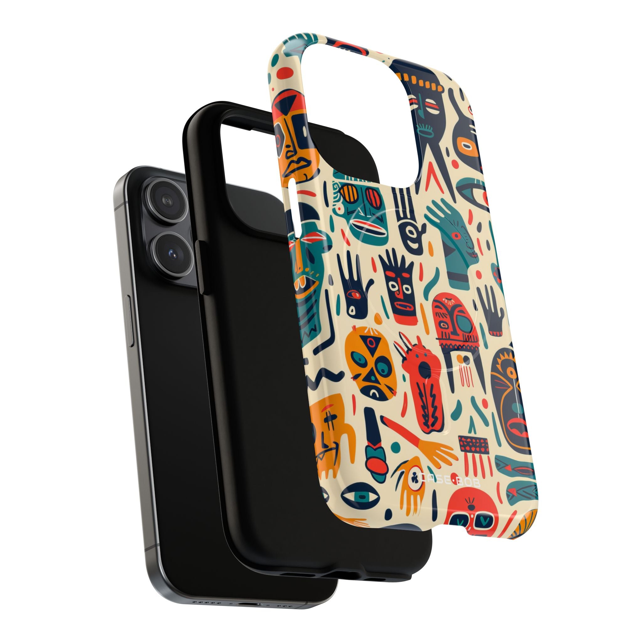 Vivid Faces iPhone 15 Pro Case - Tough+