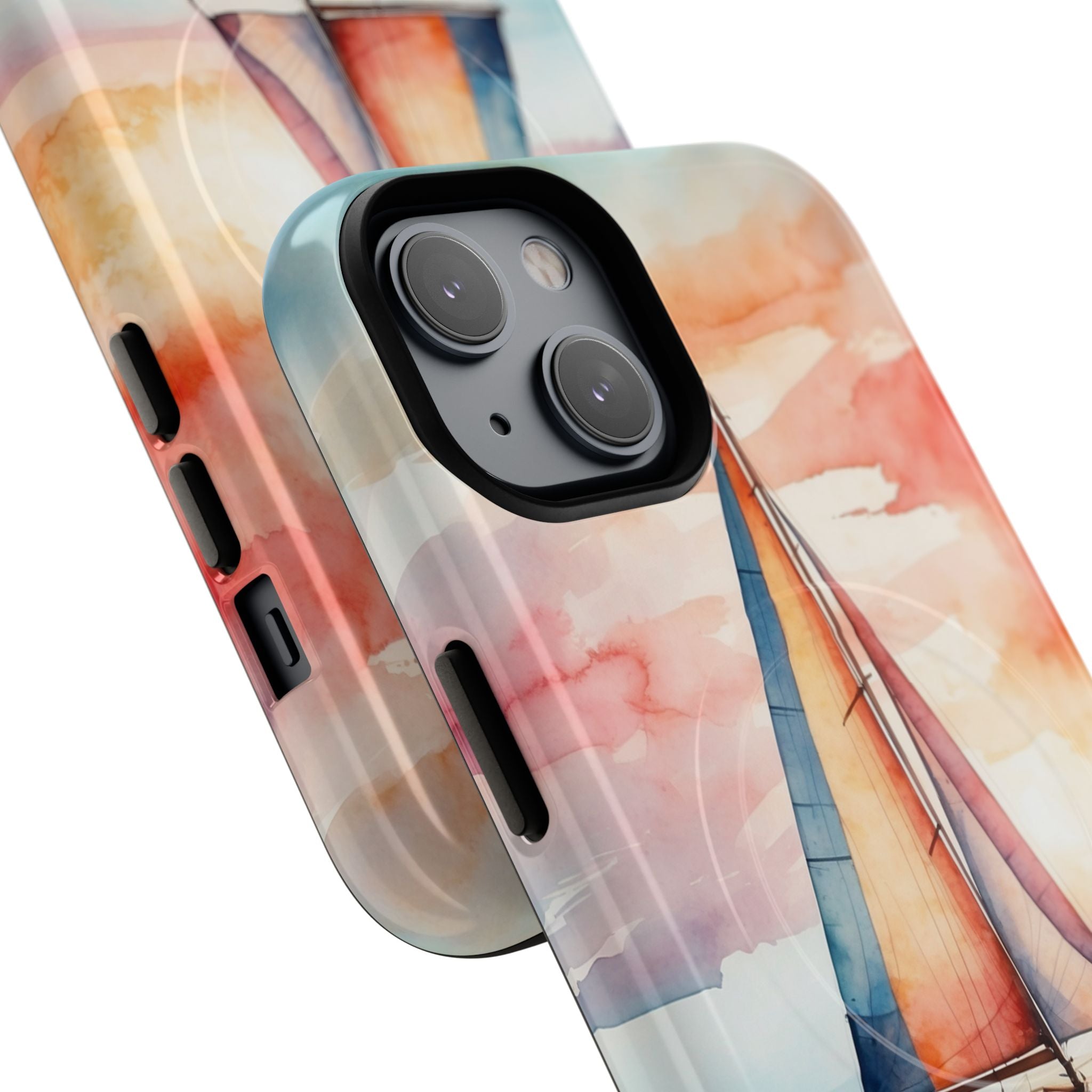 Crimson Horizon Sail · Tough+ Phone Case for iPhone · Magsafe