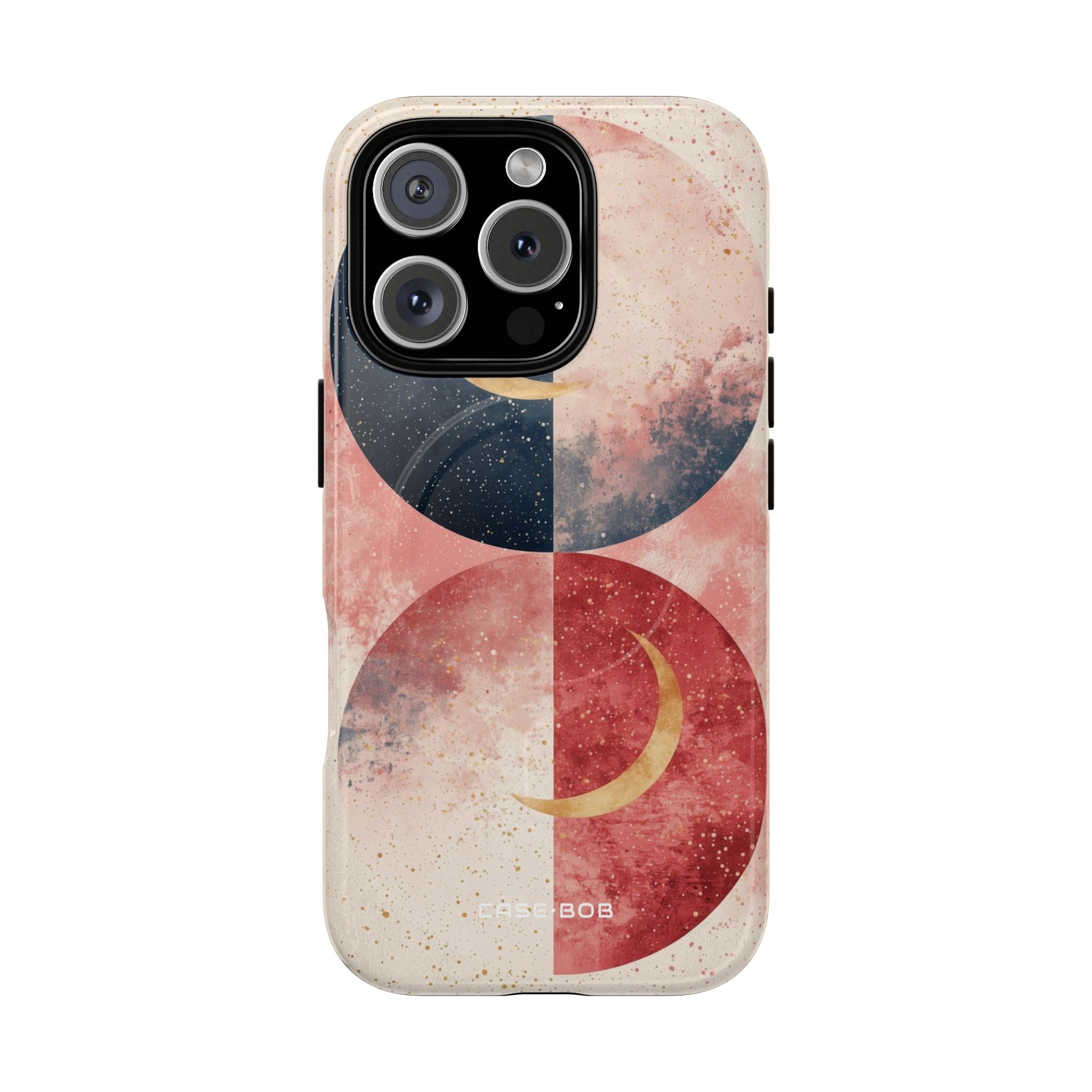 Golden Crescent Circles iPhone 16 Pro Case - Tough+