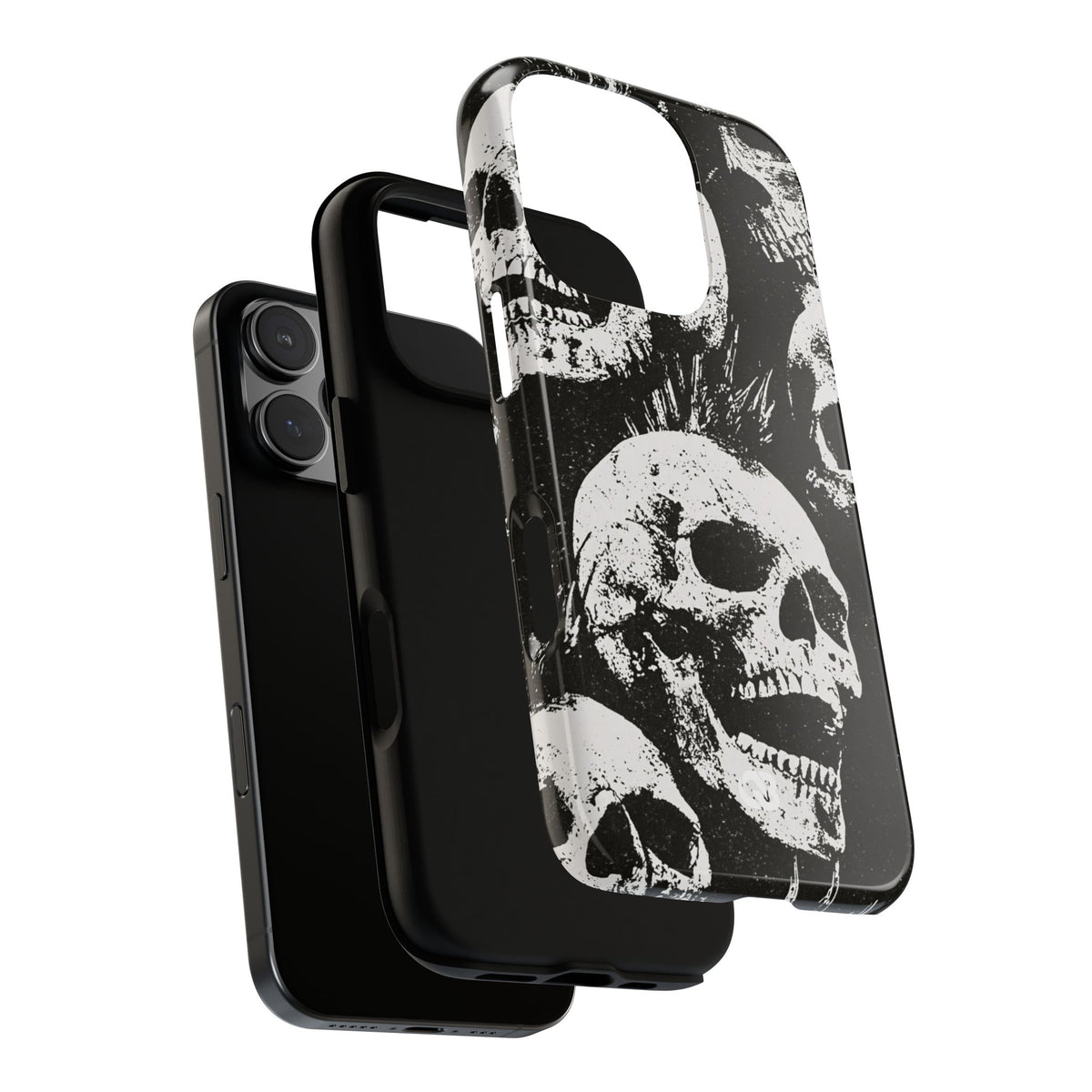 Punk Skull Riot · Tough Phone Case for iPhone · Black
