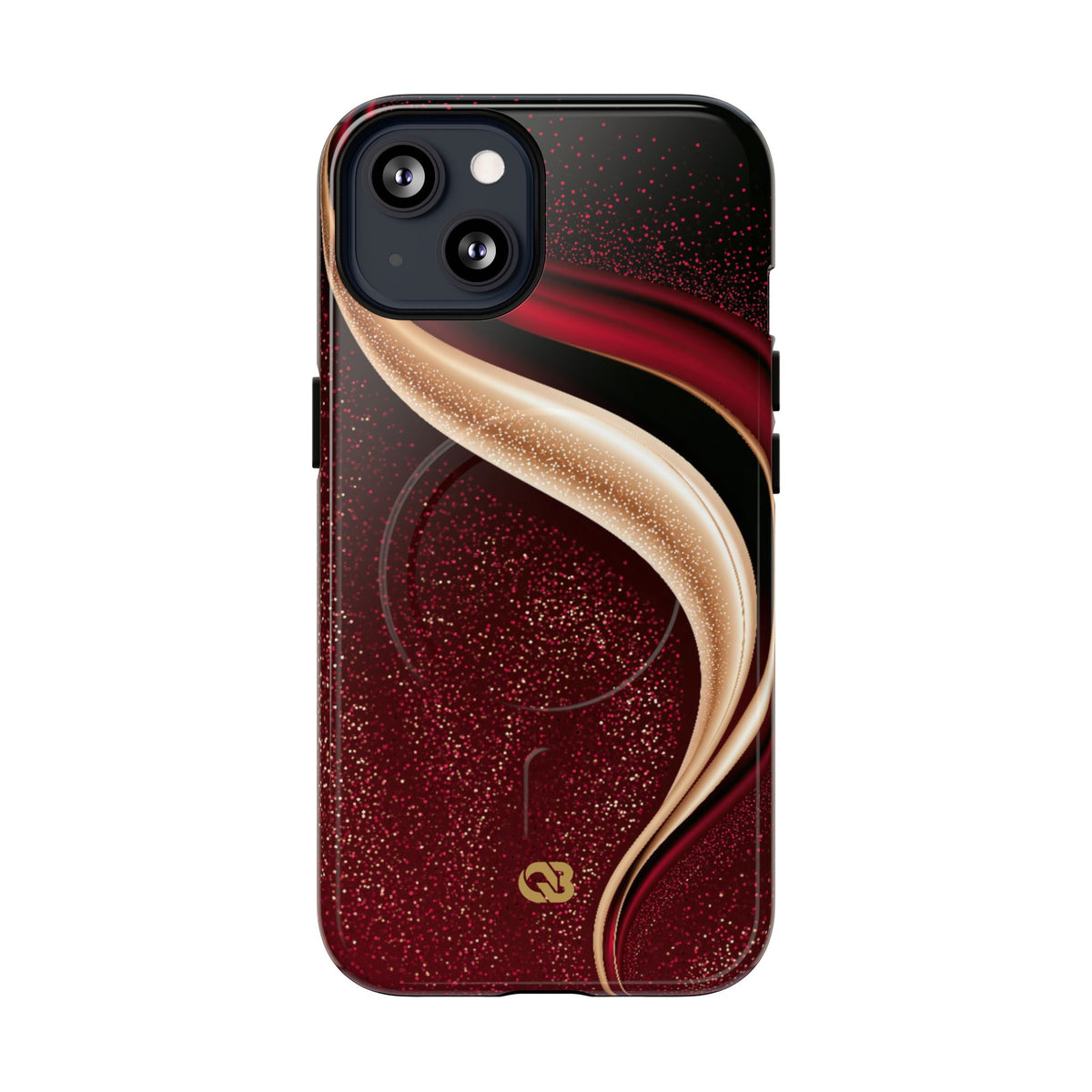 Gilded Crimson Flow · Tough 2.0 Magnetic Phone Case for iPhone · Red