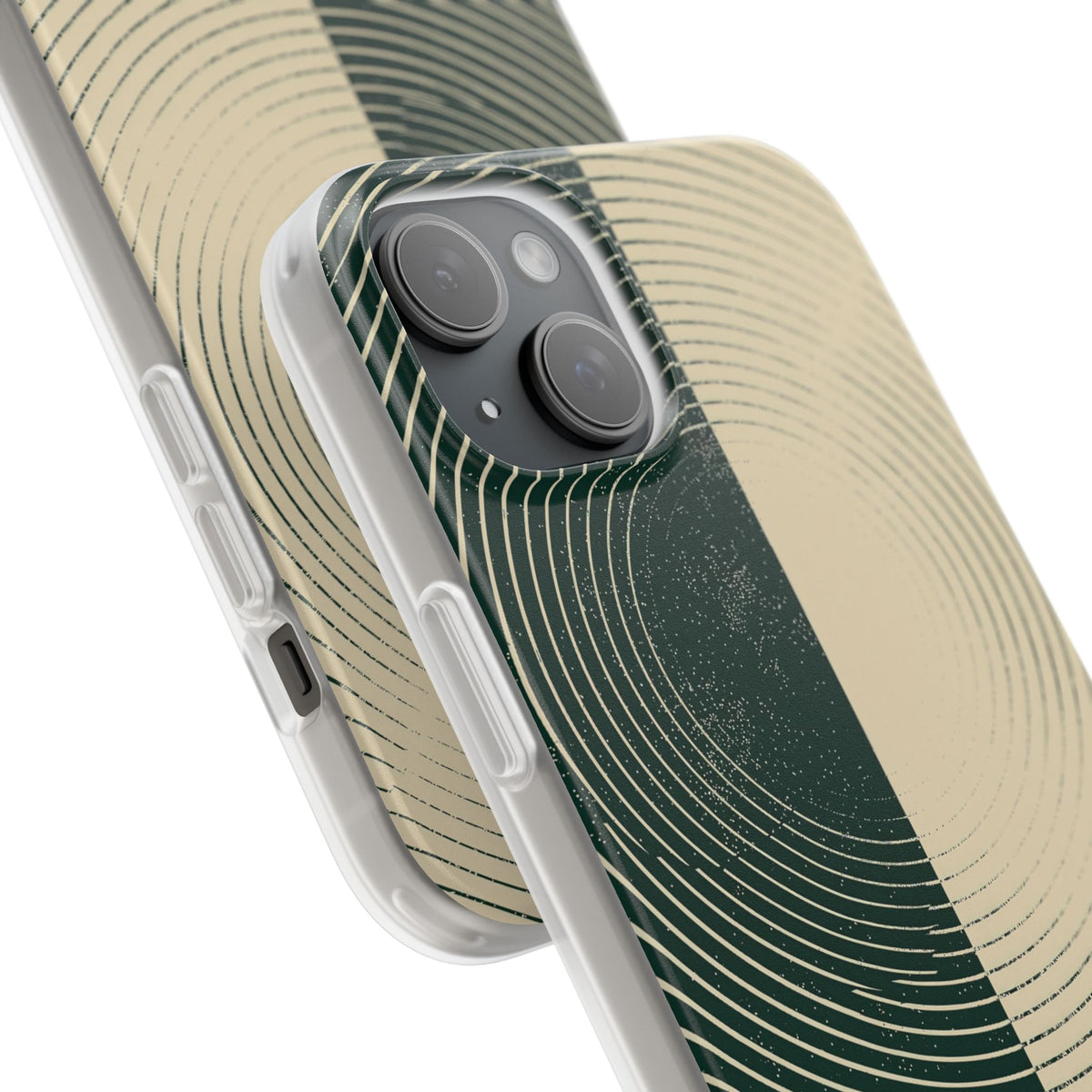 Green Lite Phone Case for iPhone - Evergreen Split Grain