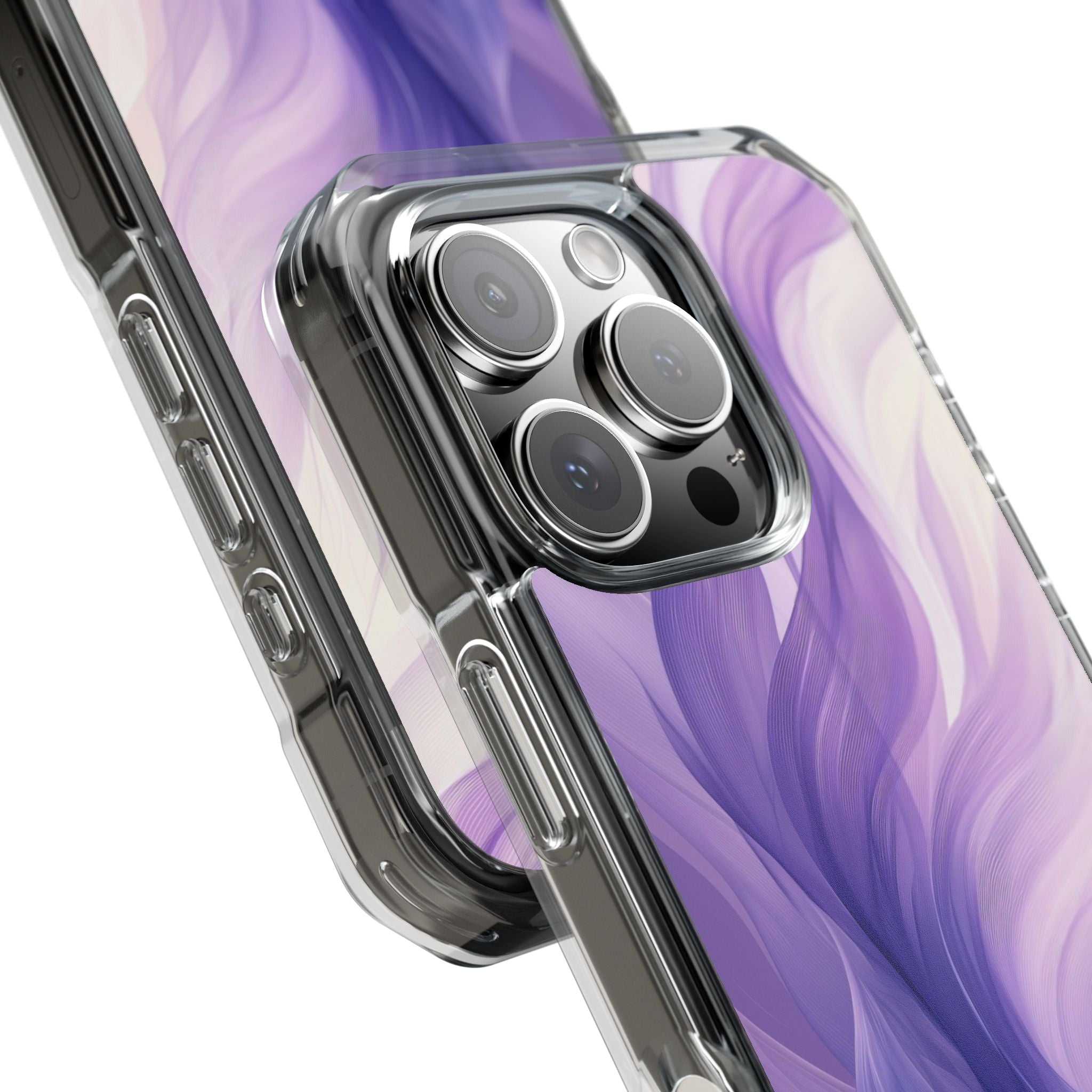 Purple Ribbon Waves iPhone 16 Pro Case - Impact