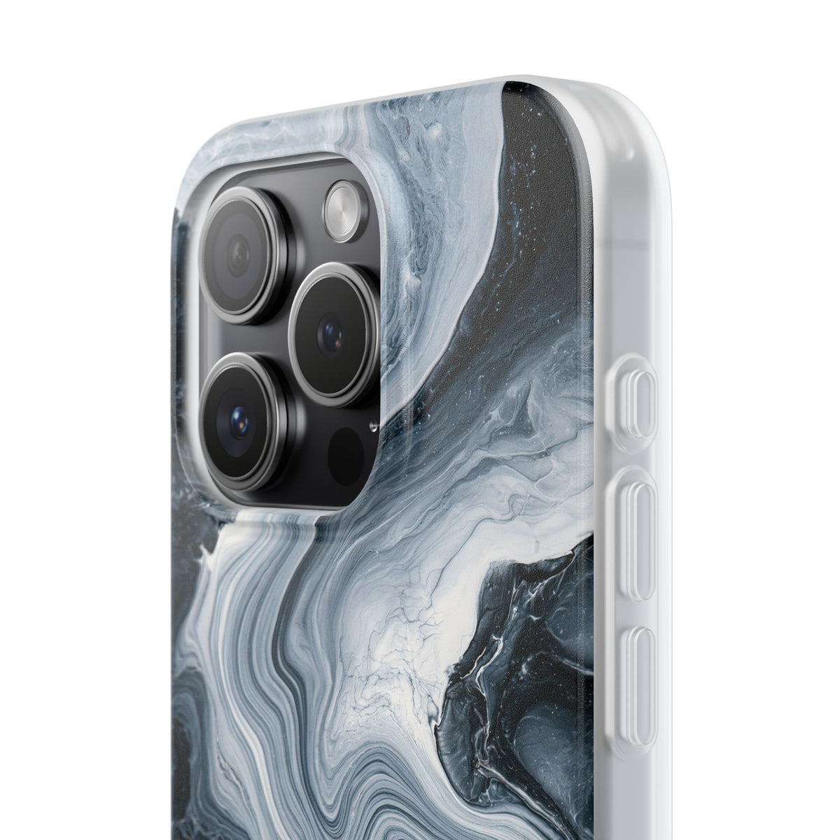 Suminagashi Ink Flow · Lite Phone Case for iPhone · Grey