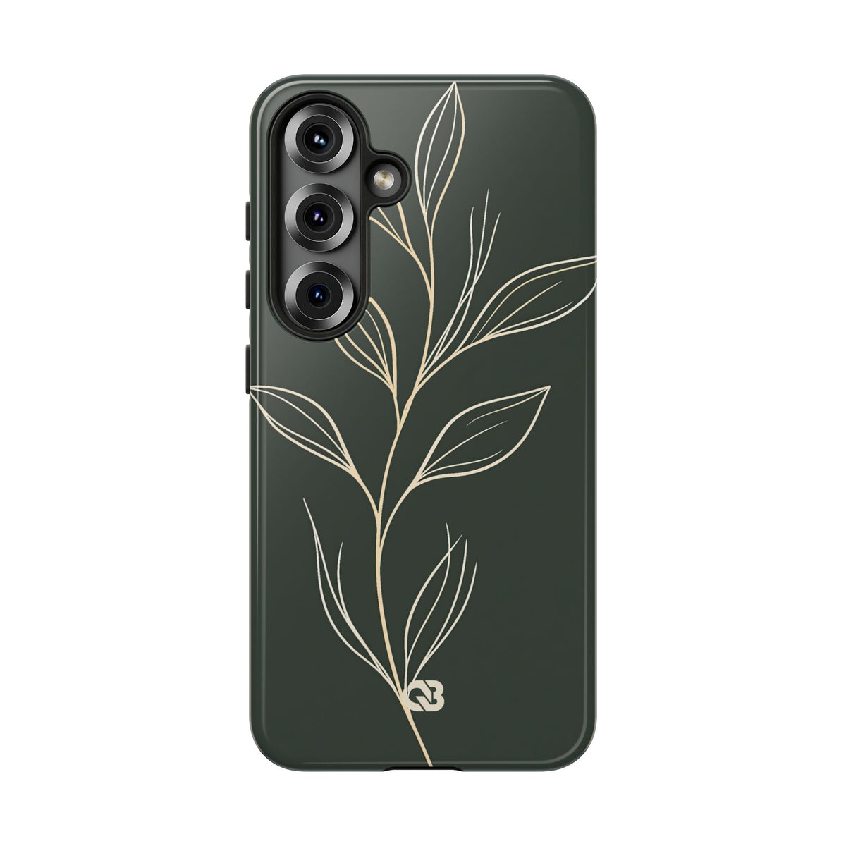 Minimal Botanical Stem · Tough Phone Case for Samsung · Green
