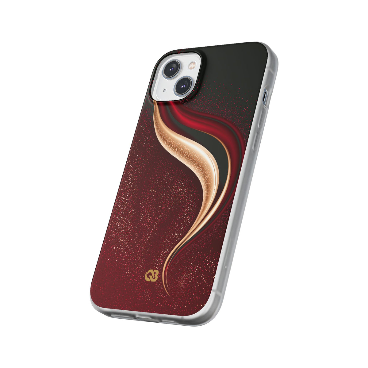 Gilded Crimson Flow · Lite Phone Case for iPhone · Red