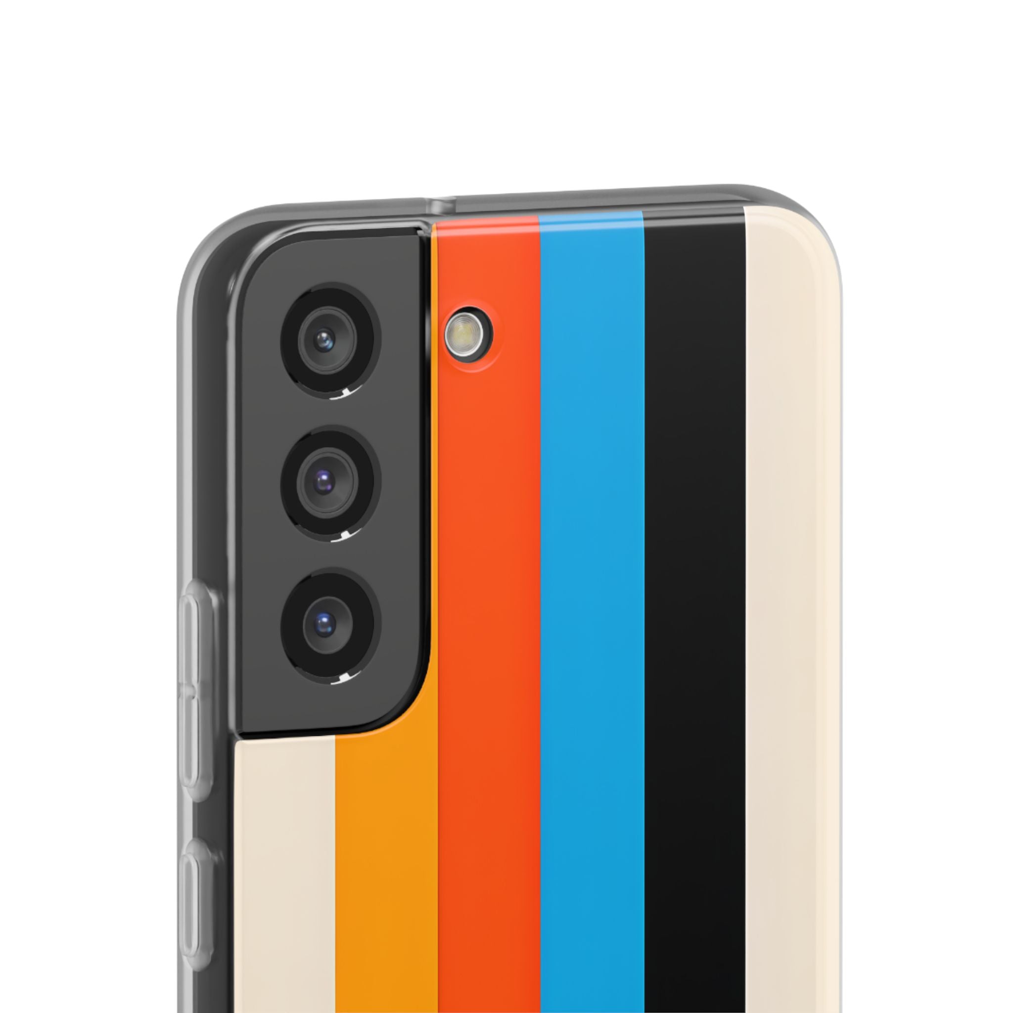 Retro Racing Stripes · Soft Handyhülle für Samsung