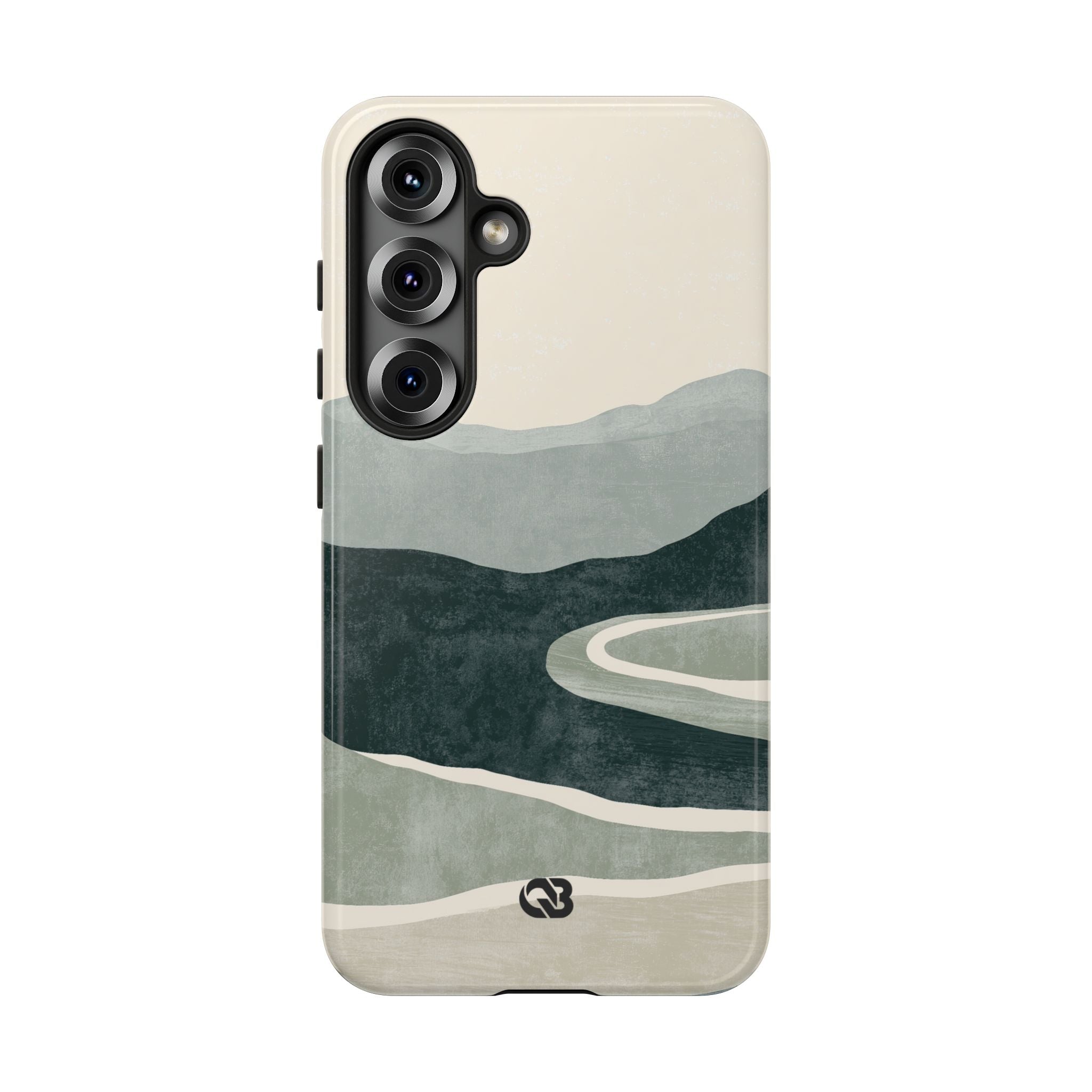 Green Tough Phone Case for Samsung - Misty Sage Valley