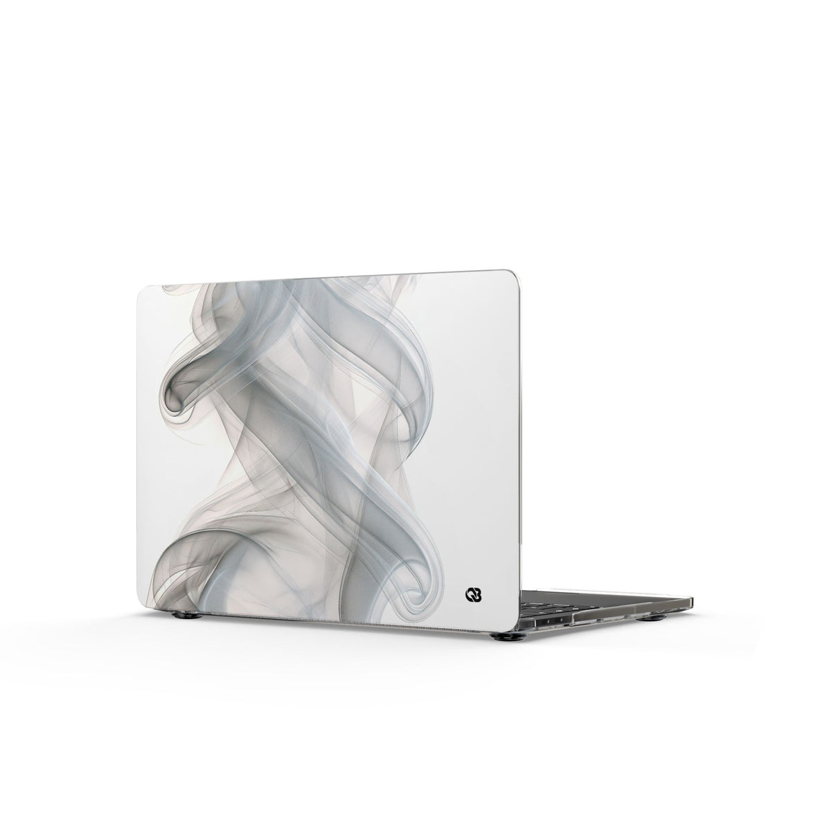 Vapor Noir · Clear Hard Case for MacBook · White