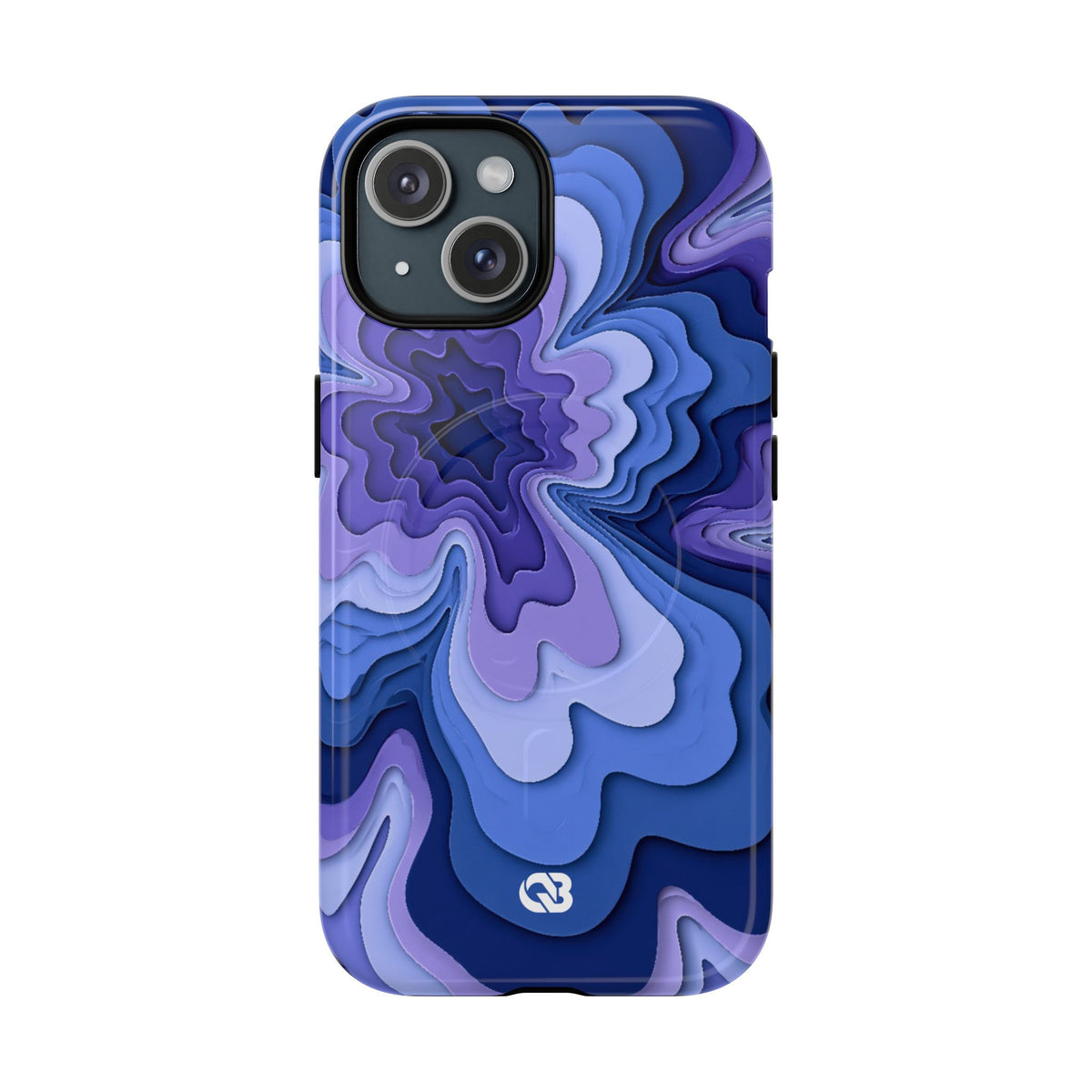 Periwinkle Strata Bloom · Tough 2.0 Magnetic Phone Case for iPhone · Purple