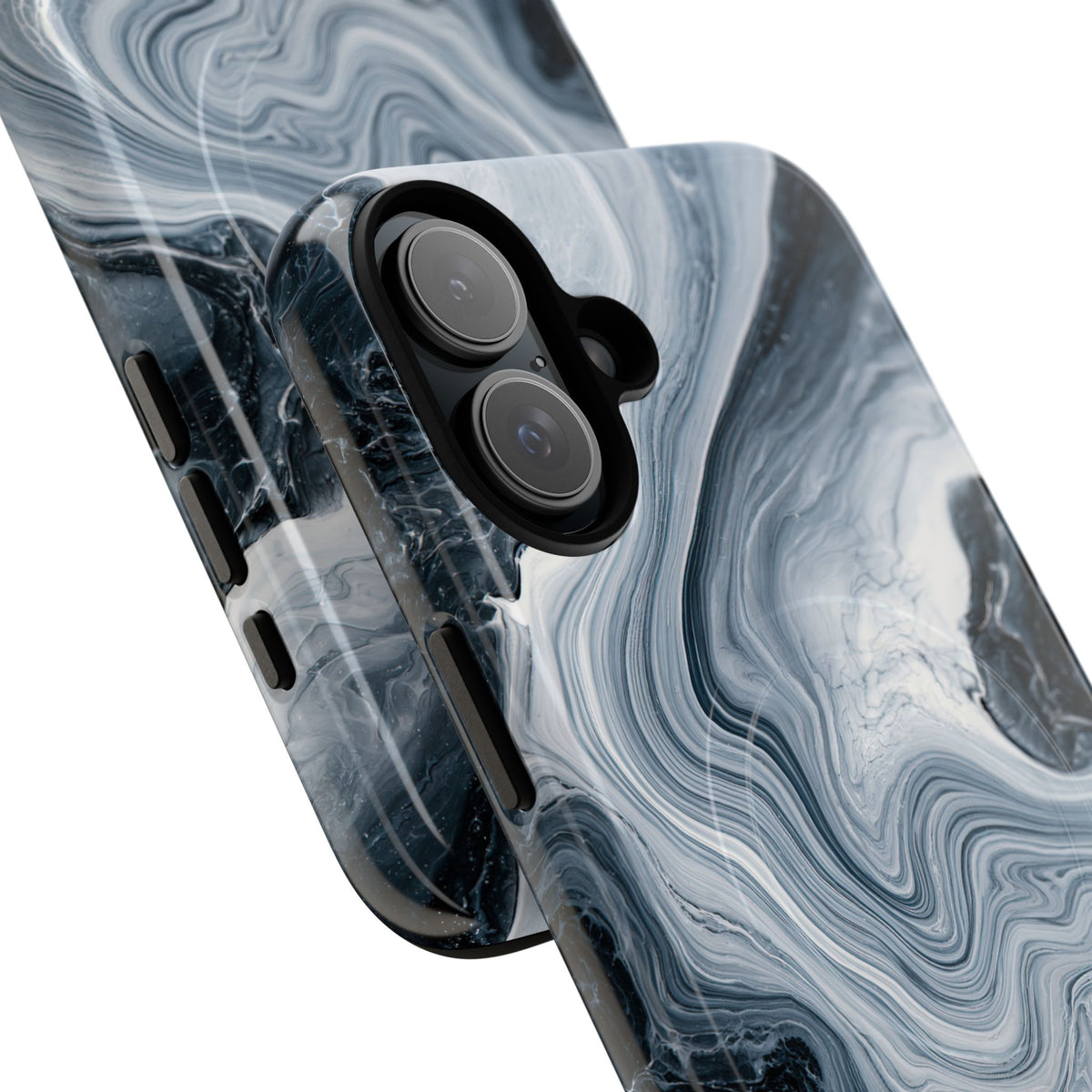 Suminagashi Ink Flow · Tough 2.0 Magnetic Phone Case for iPhone · Grey