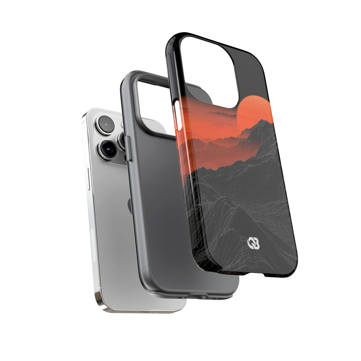 Solar Ridge Mesh · Tough Phone Case for iPhone · Black