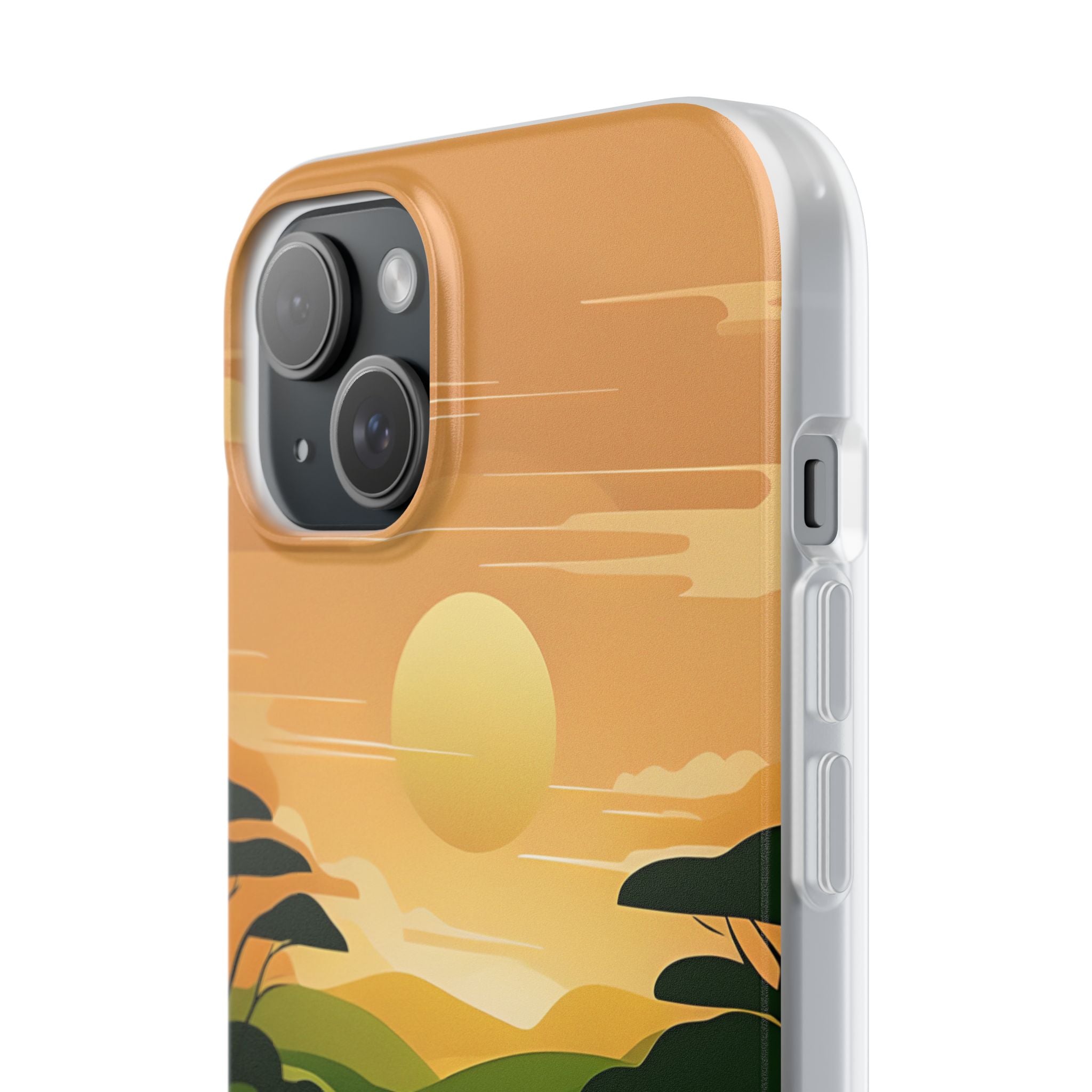 Verdant Horizon Sun · Soft Phone Case for iPhone