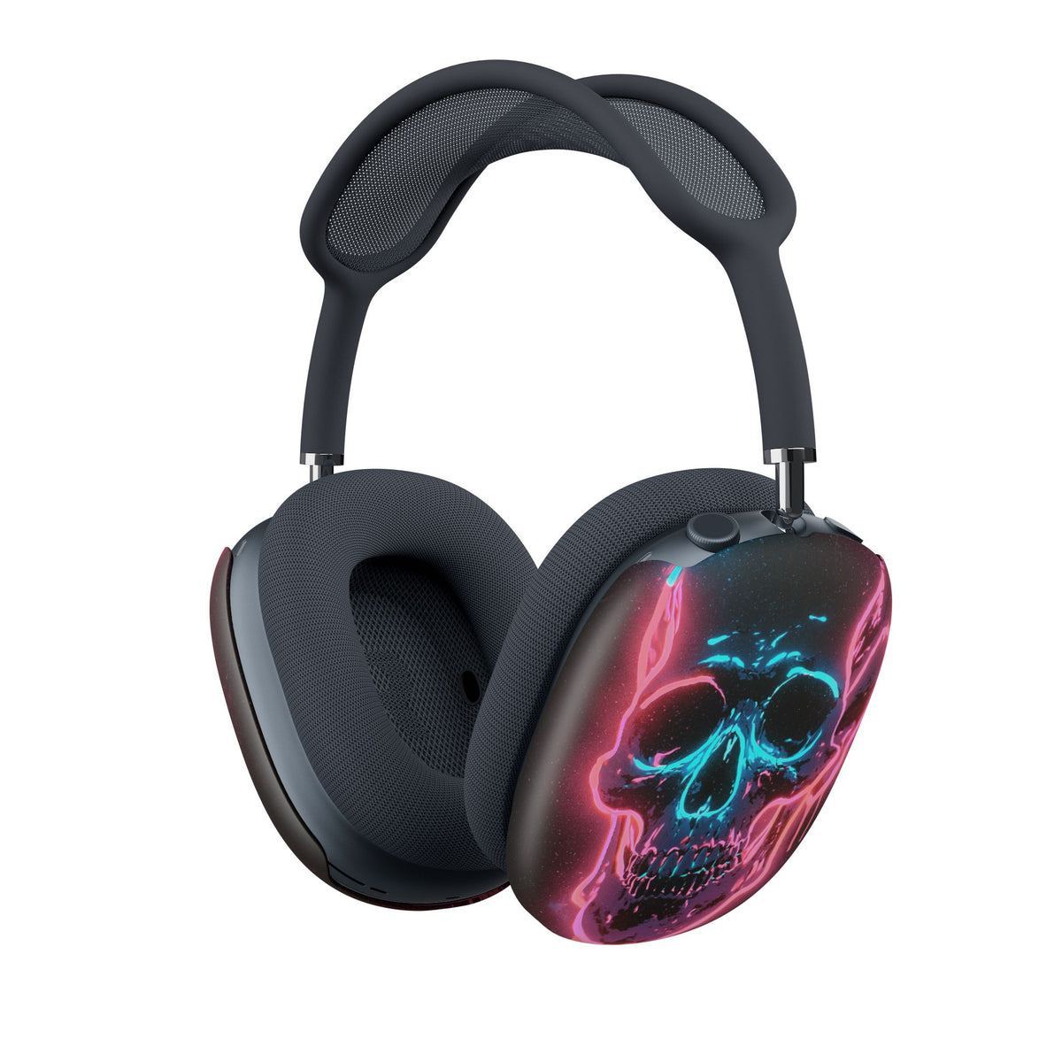 Neon Drip Skull · Hard Case for AirPods Max · Black