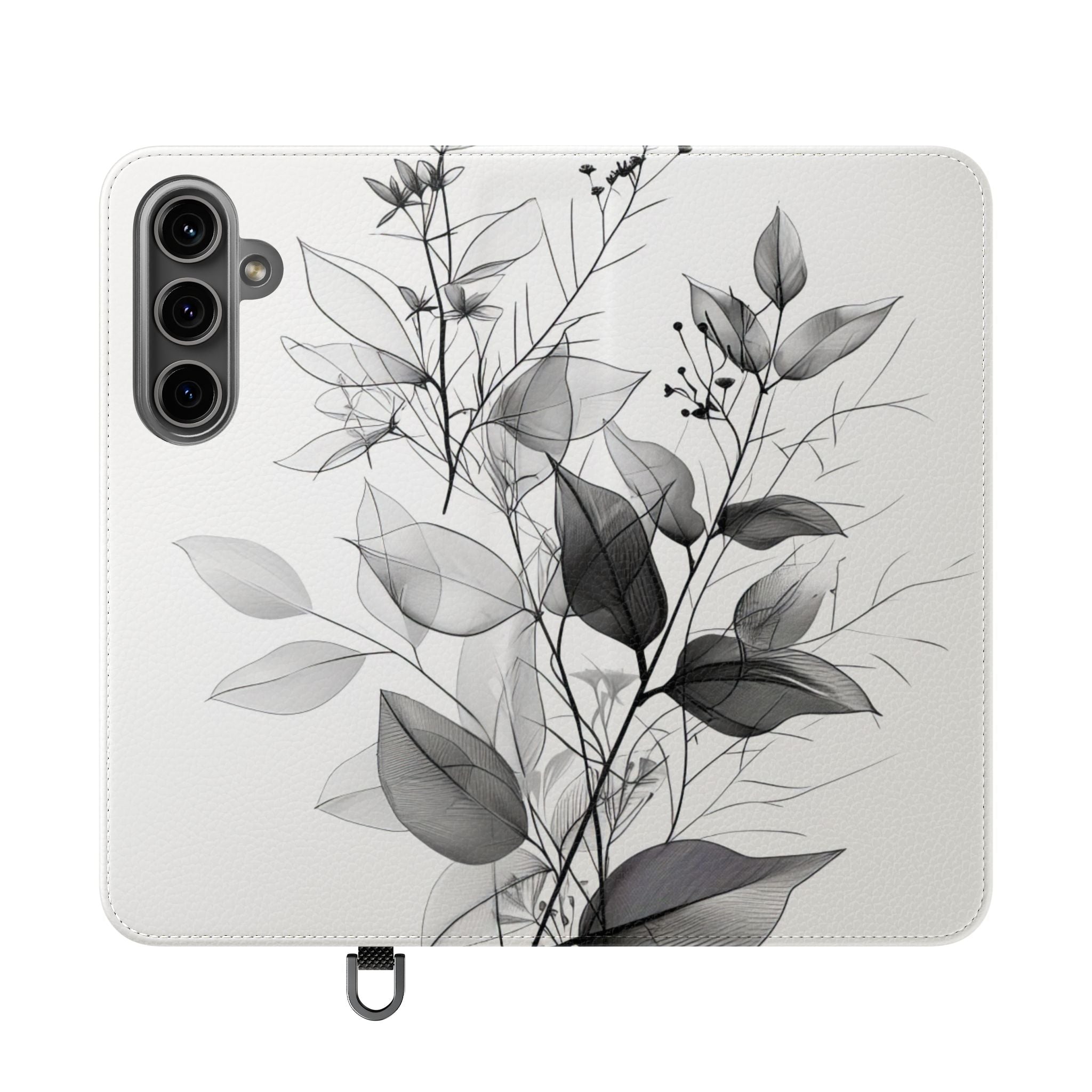 Silver Leaves - Samsung S24 Plus Case - Wallet