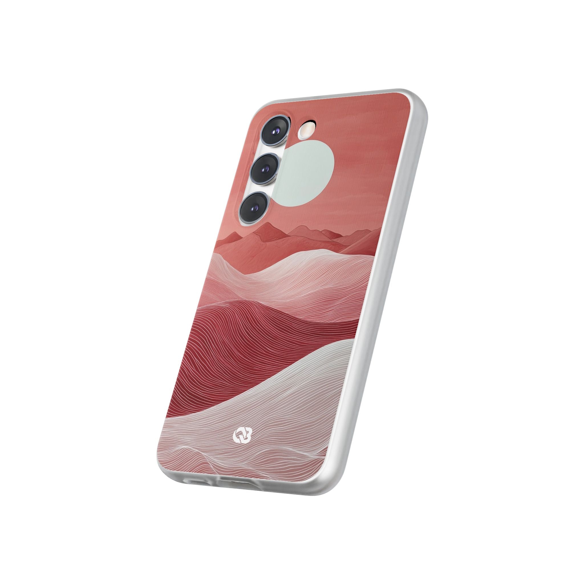 Crimson Dune Horizon · Soft Phone Case for Samsung