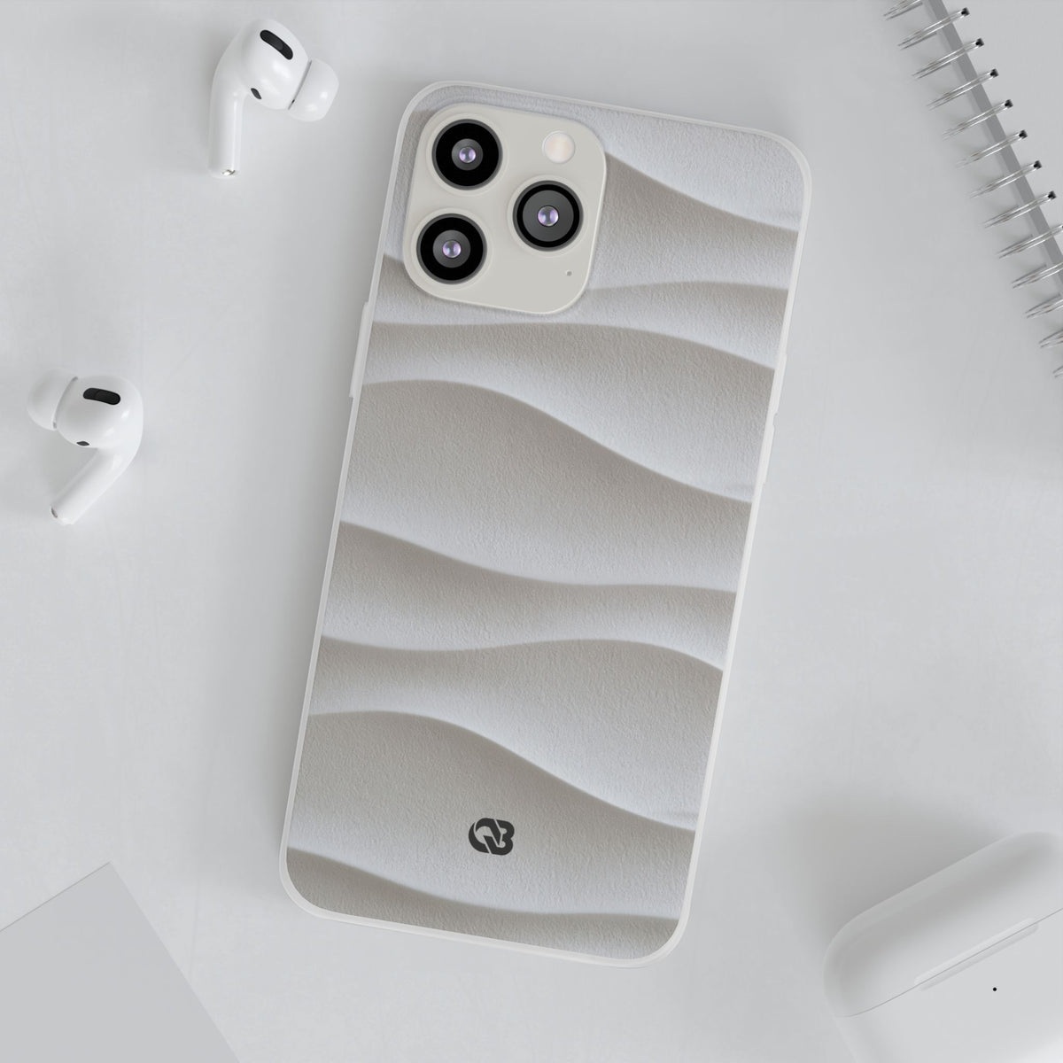 Sculpted Dune Relief · Lite Phone Case for iPhone · White