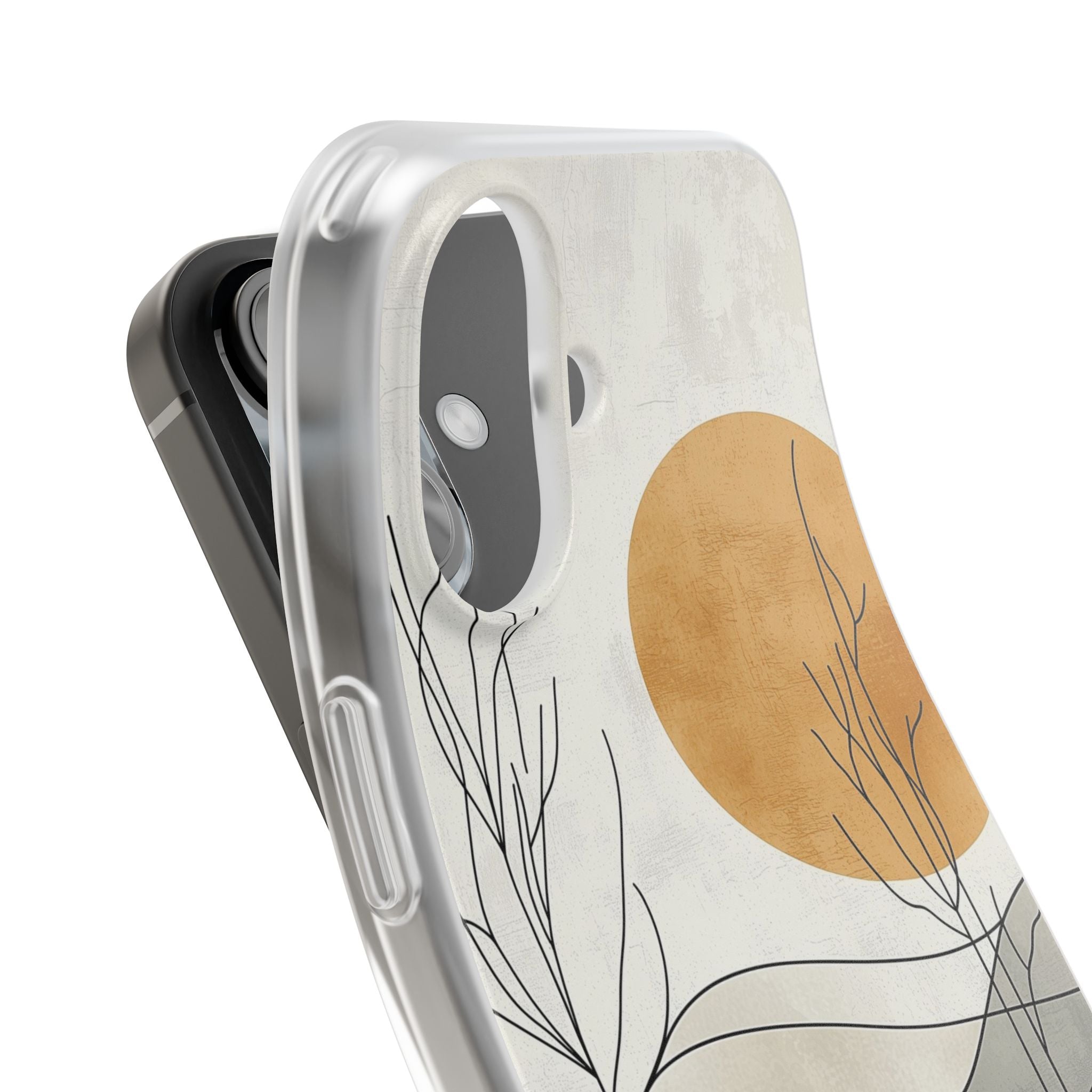 Burnt Horizon Lines · Soft Phone Case for iPhone