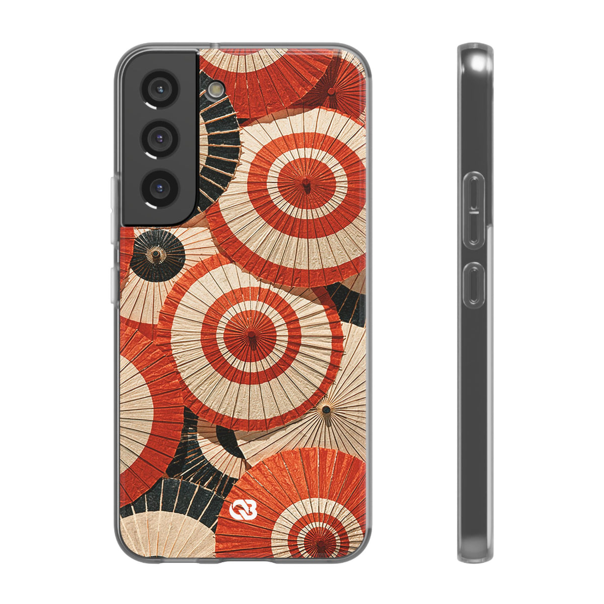 Vermilion Wagasa Motif · Lite Phone Case for Samsung · Red