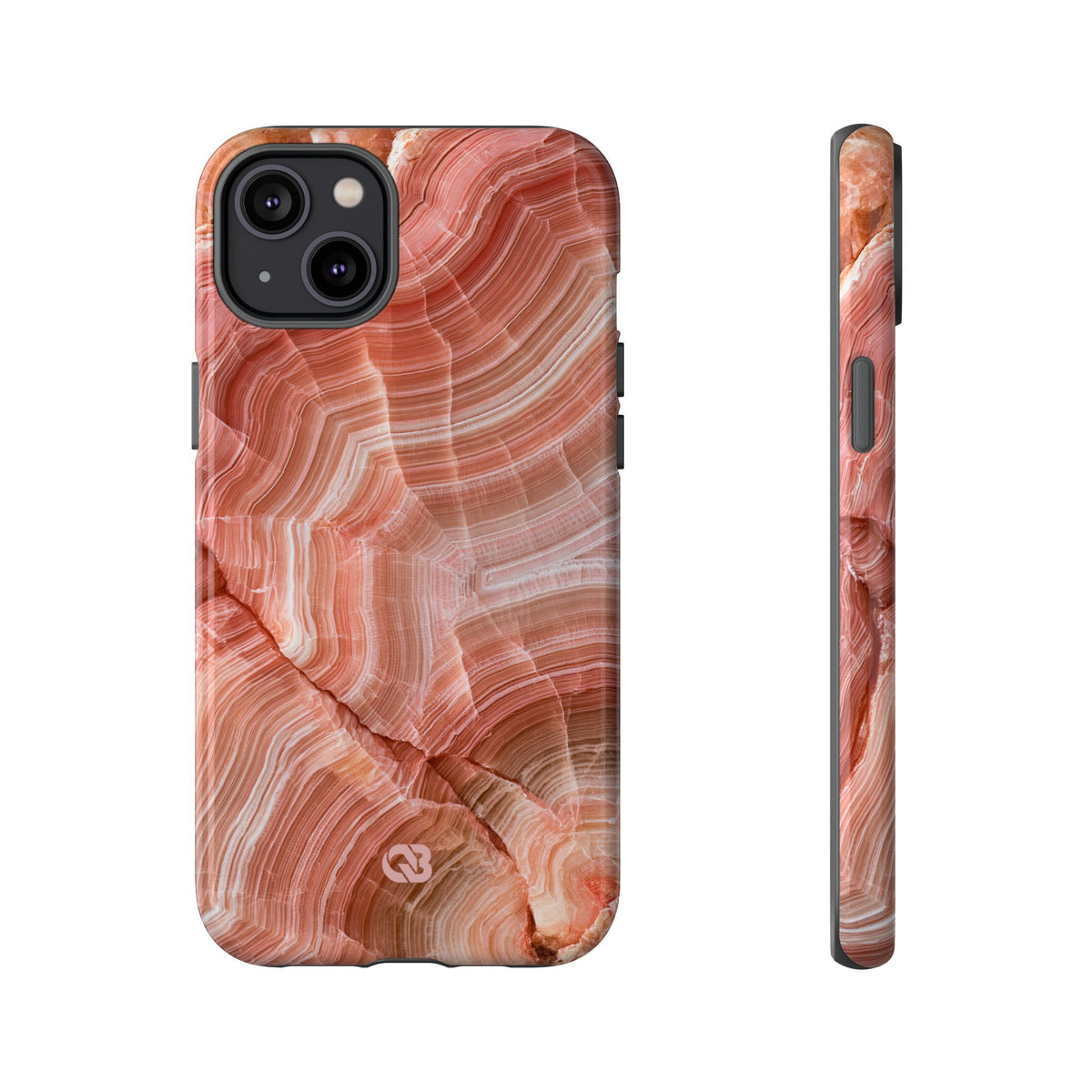 Blushing Rose Strata · Tough Phone Case for iPhone · Pink