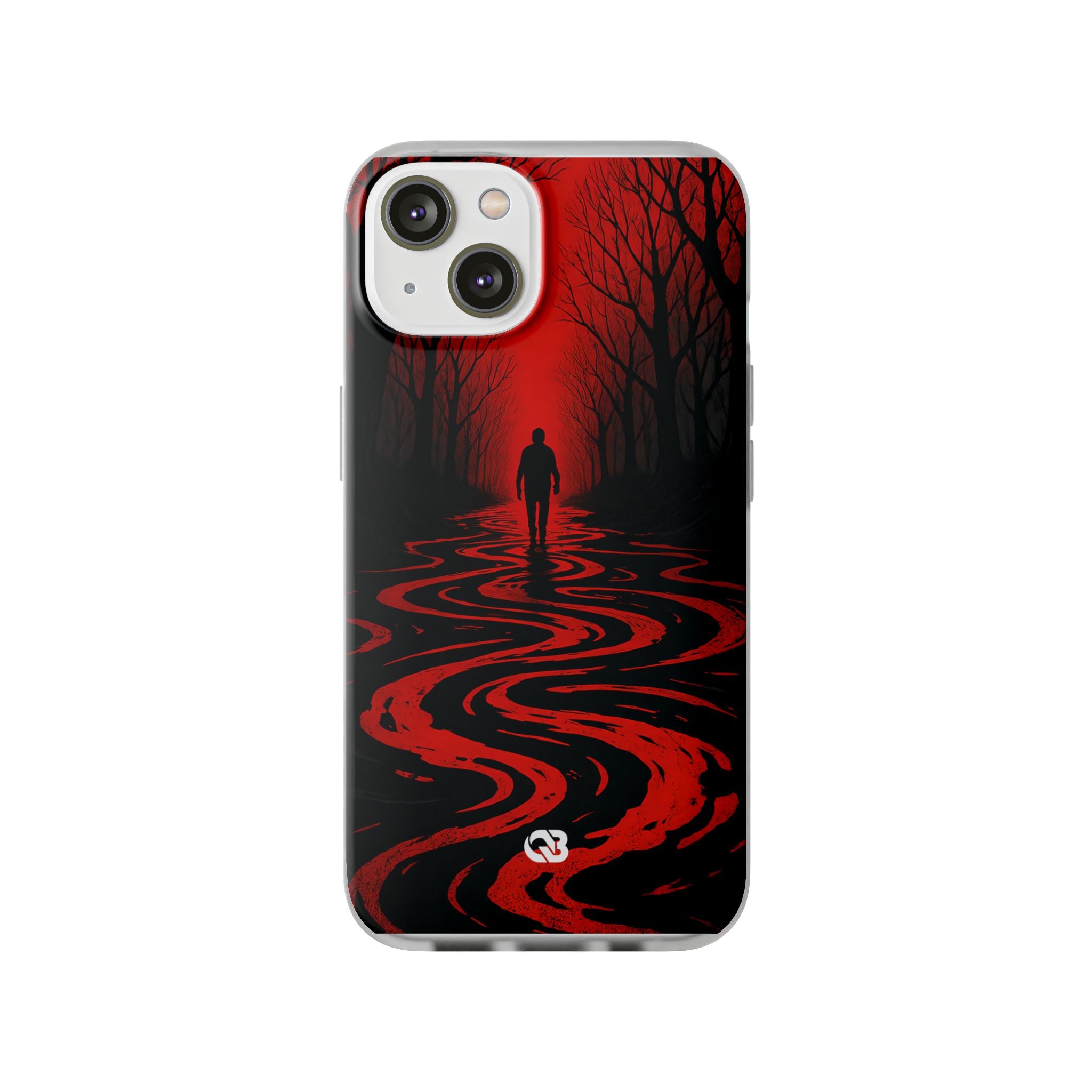Crimson Shadow Path · Soft Phone Case for iPhone