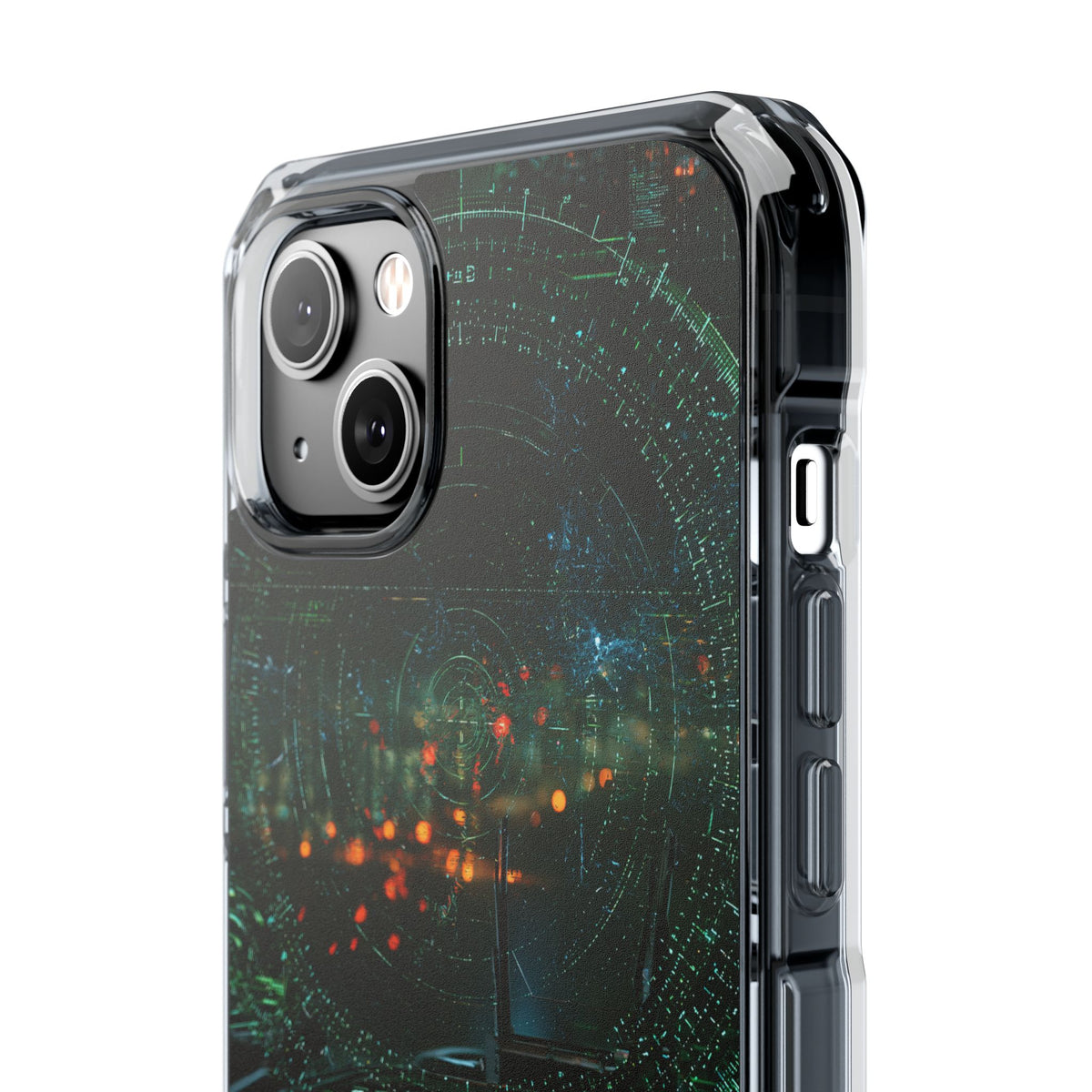 Tactical Avionics HUD · Clear Impact Magnetic Phone Case for iPhone · Green