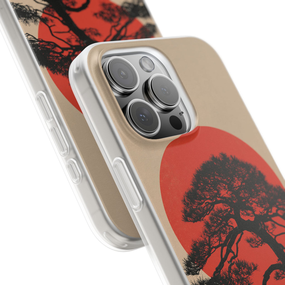 Crimson Pine Solitude · Lite Phone Case for iPhone · Beige