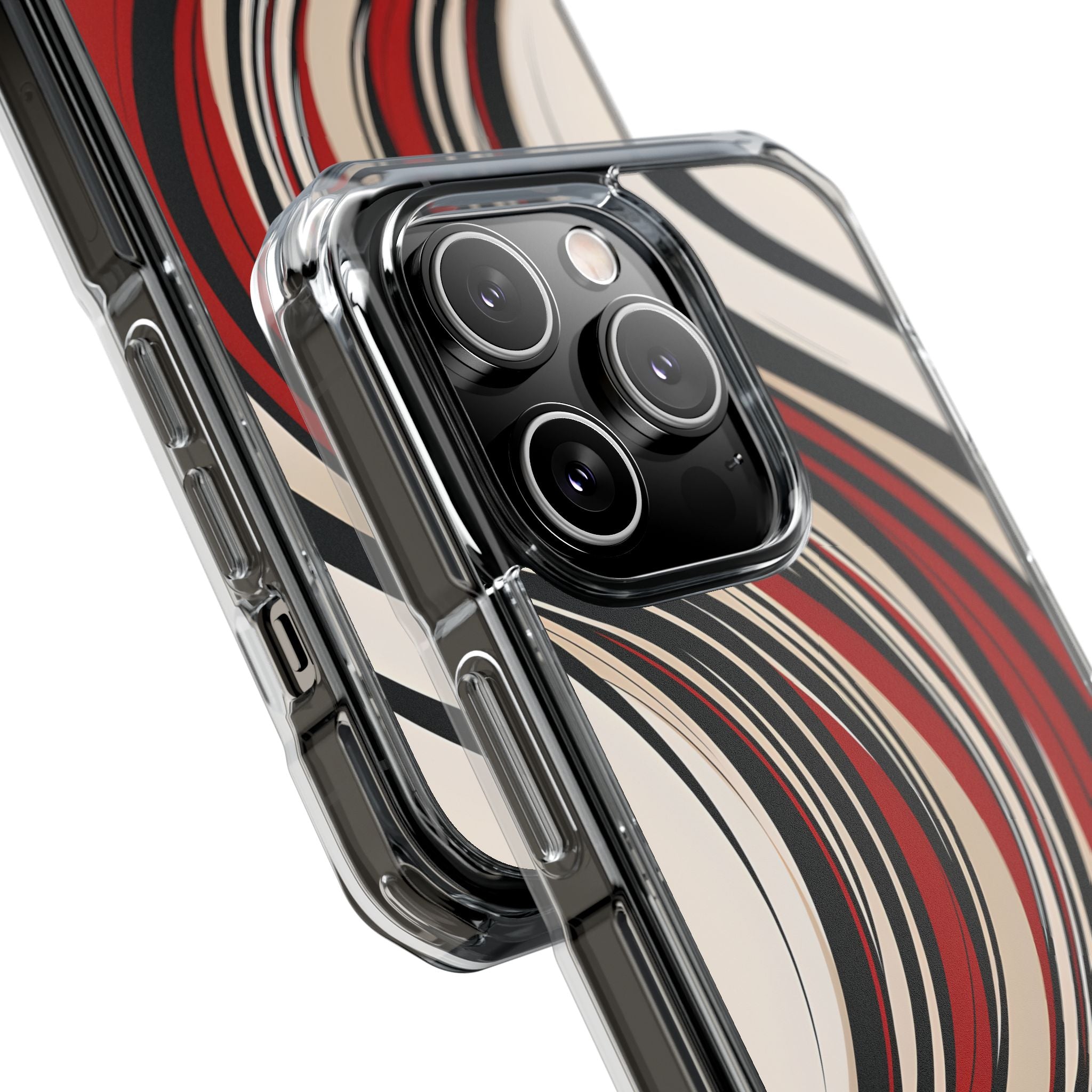 Karmesin Fluss Wellen · Impact Handyhülle für iPhone · Magsafe