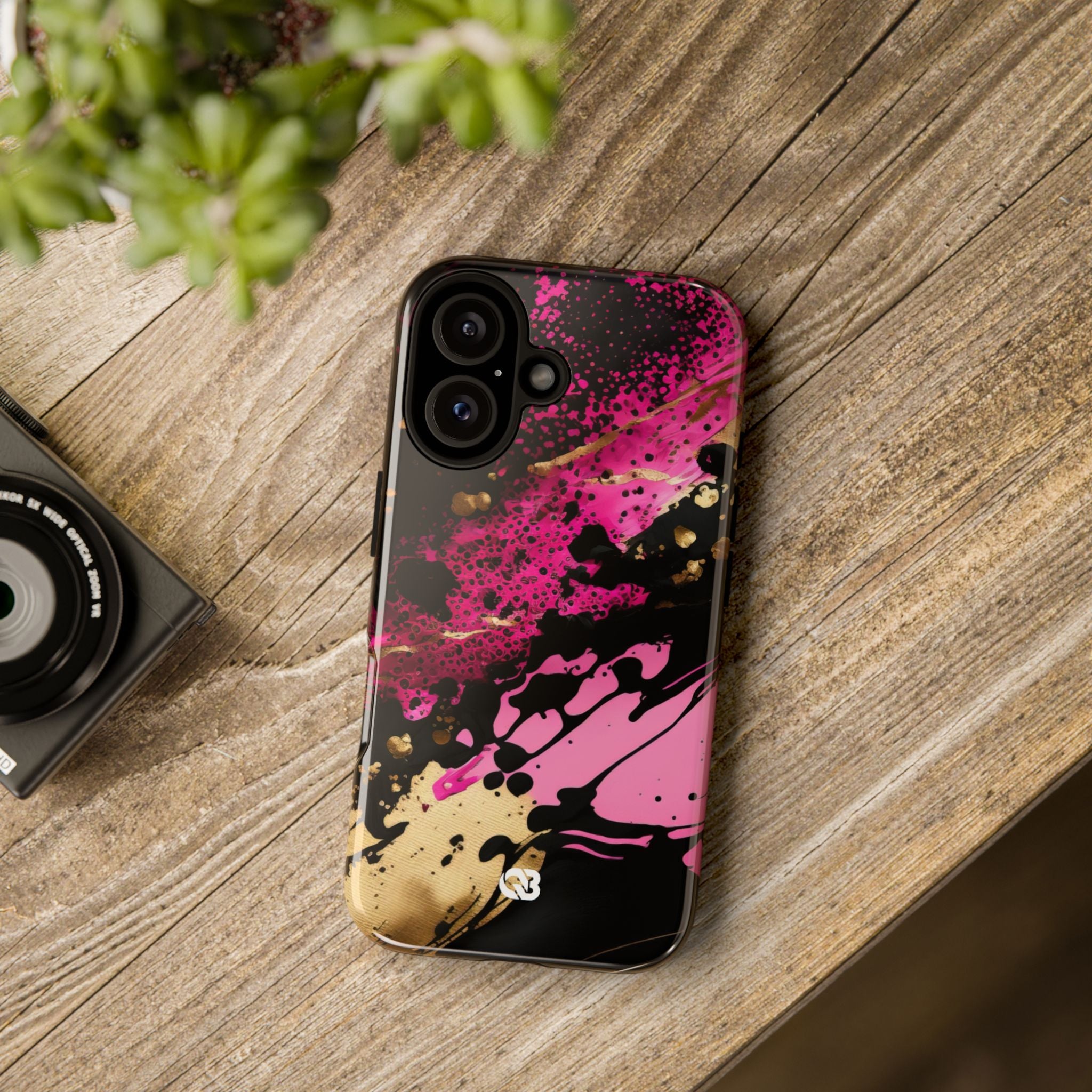 Magenta Liquid Gold · Tough Fundas para teléfono para iPhone