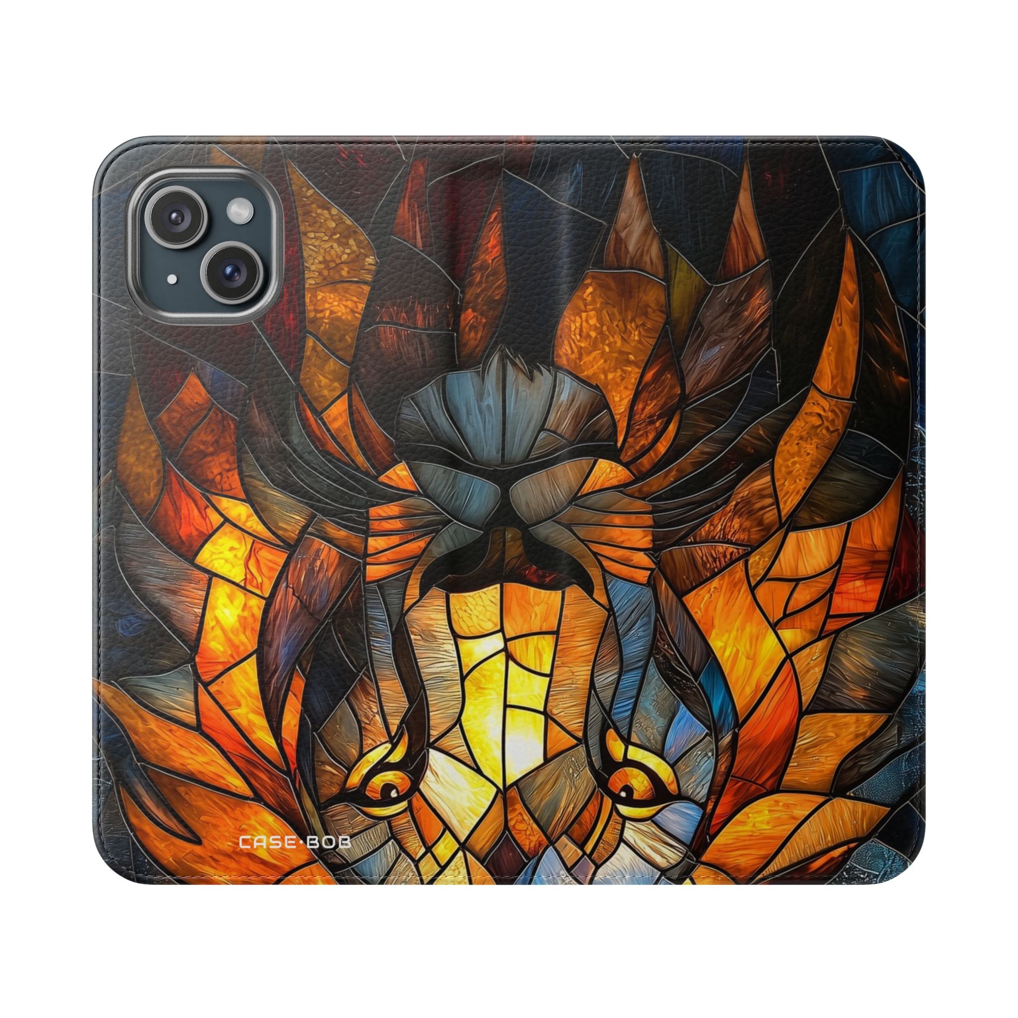 Flame Lion - iPhone 15 Plus Case - Wallet