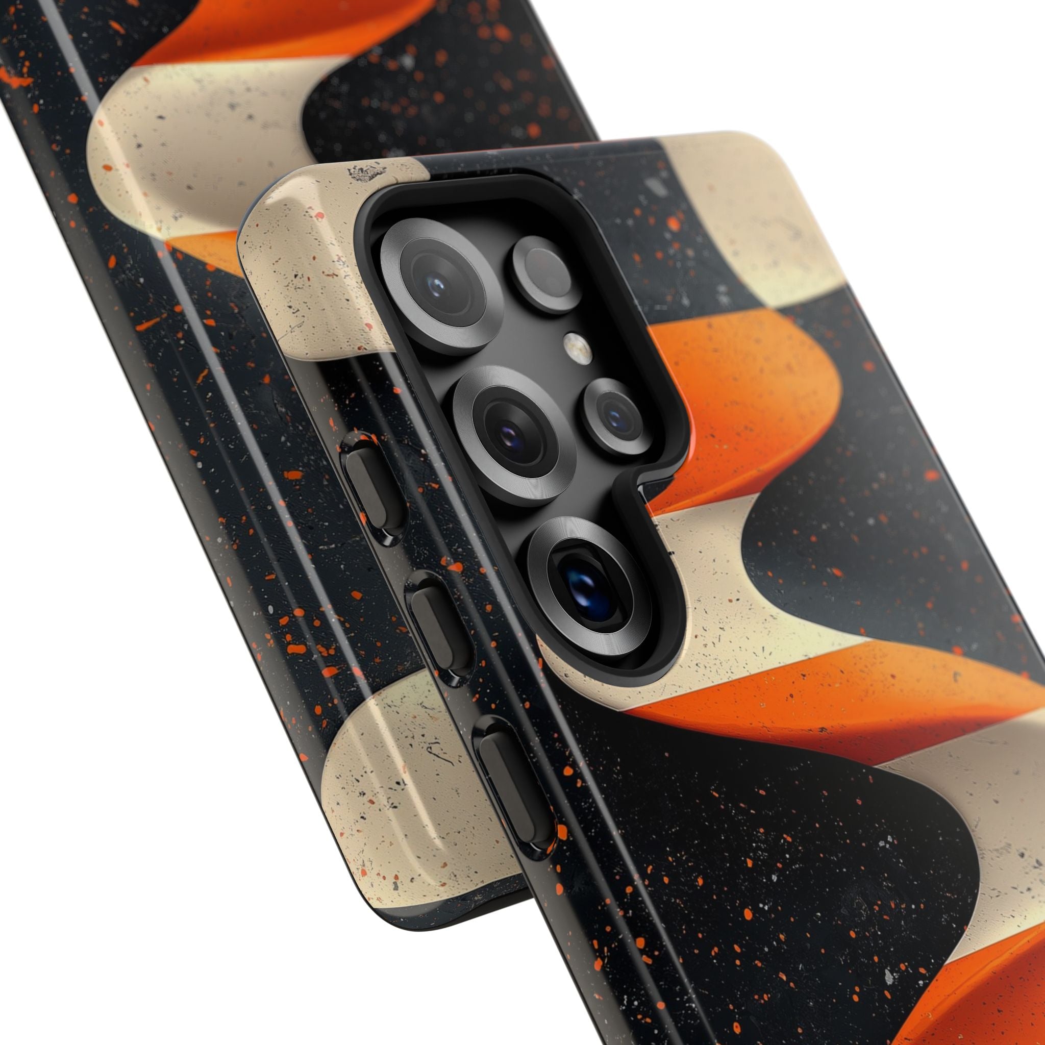 Orange Grit Twist · Tough Phone Case for Samsung