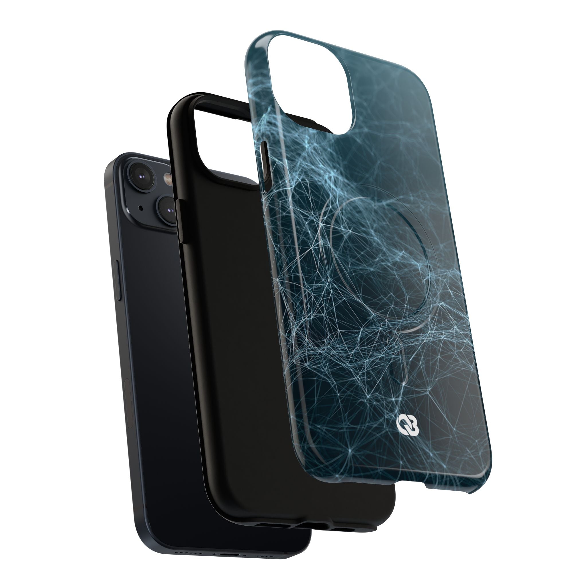 Teal Tough 2.0 Magsafe Phone Case for iPhone - Arctic Neural Mesh