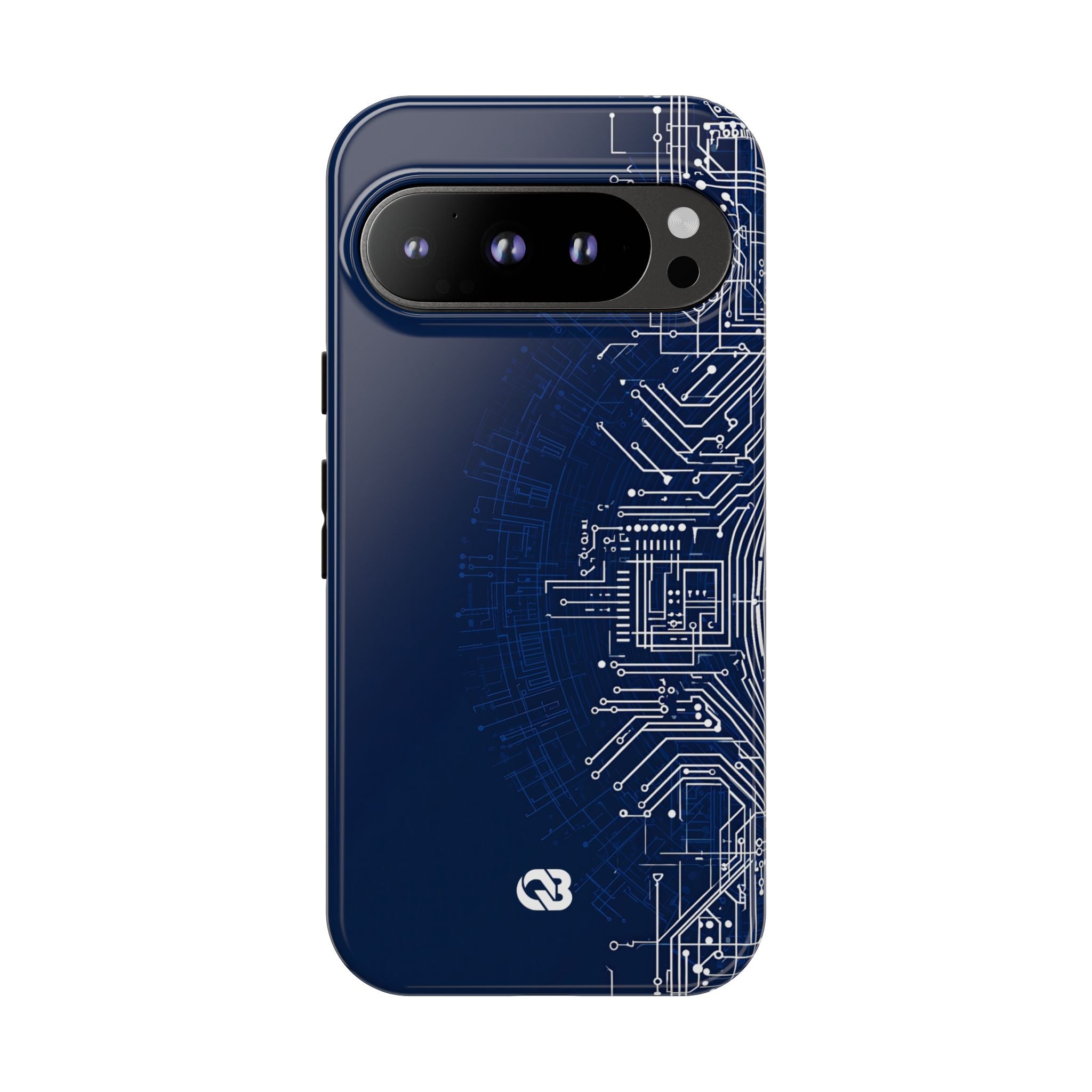 Blue Tough Phone Case for Google Pixel - Cobalt Circuit Logic