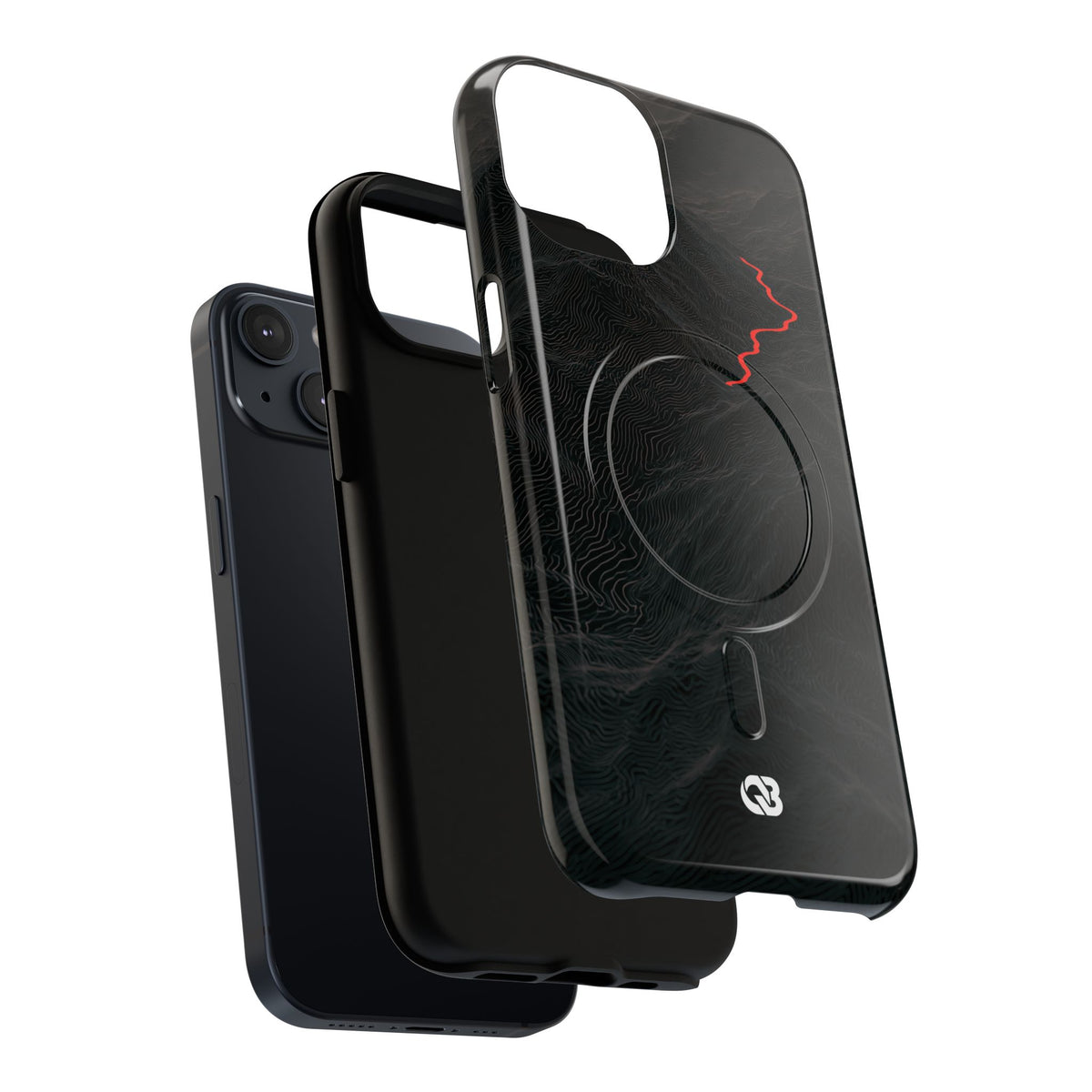 Crimson Ridge Pass · Tough 2.0 Magnetic Phone Case for iPhone · Black