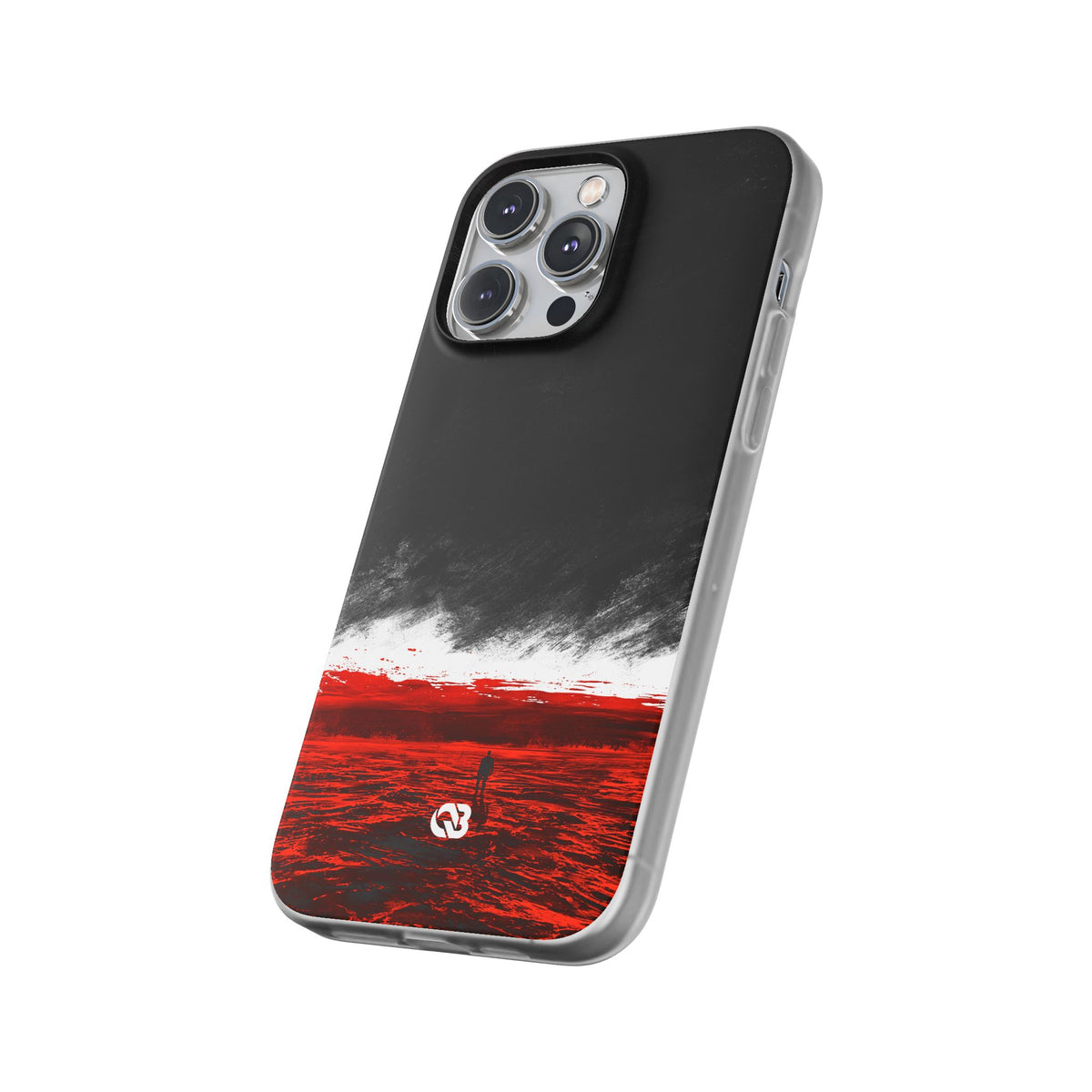 Crimson Horizon · Lite Phone Case for iPhone · Black