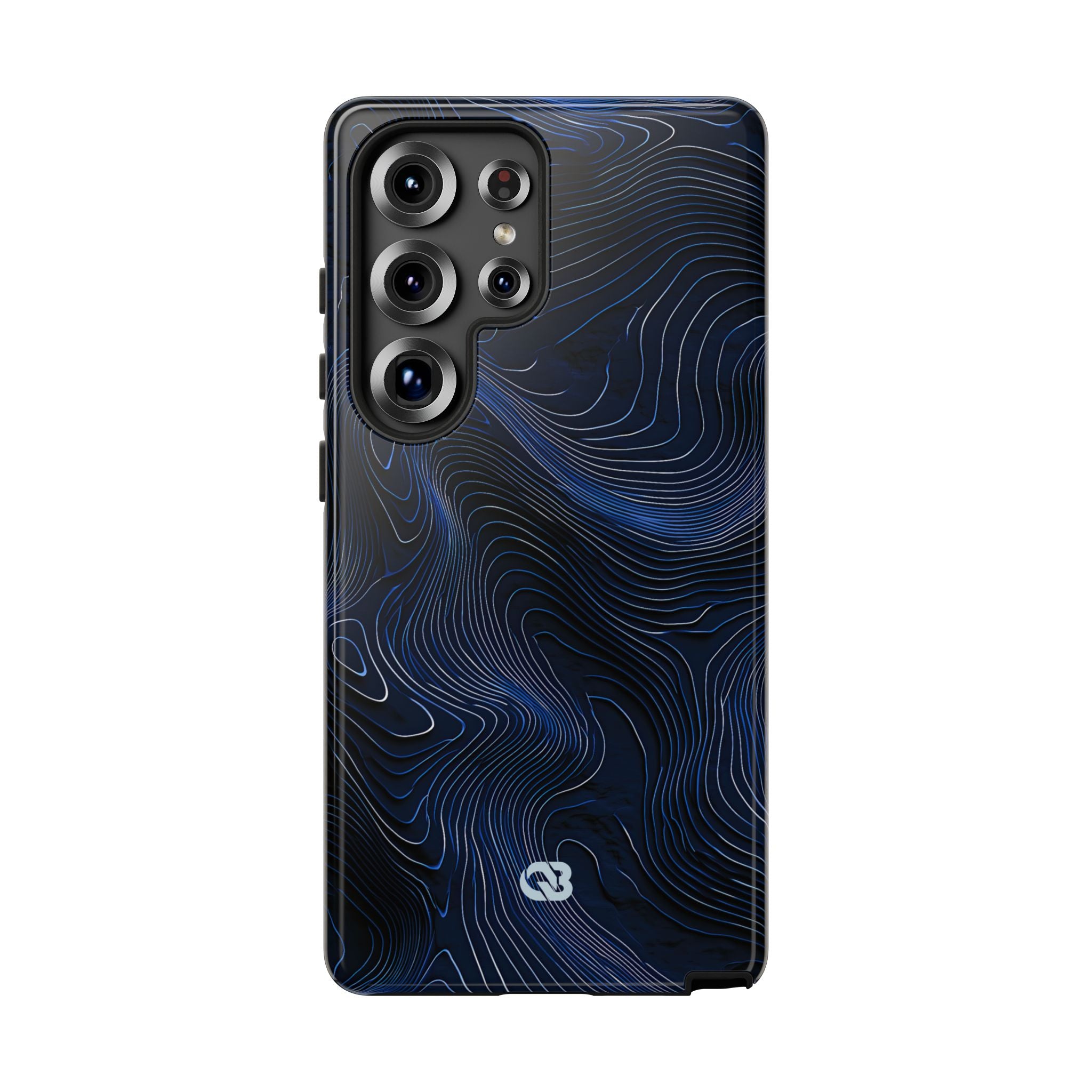 Blue Tough Phone Case for Samsung - Cobalt Contour Ridge