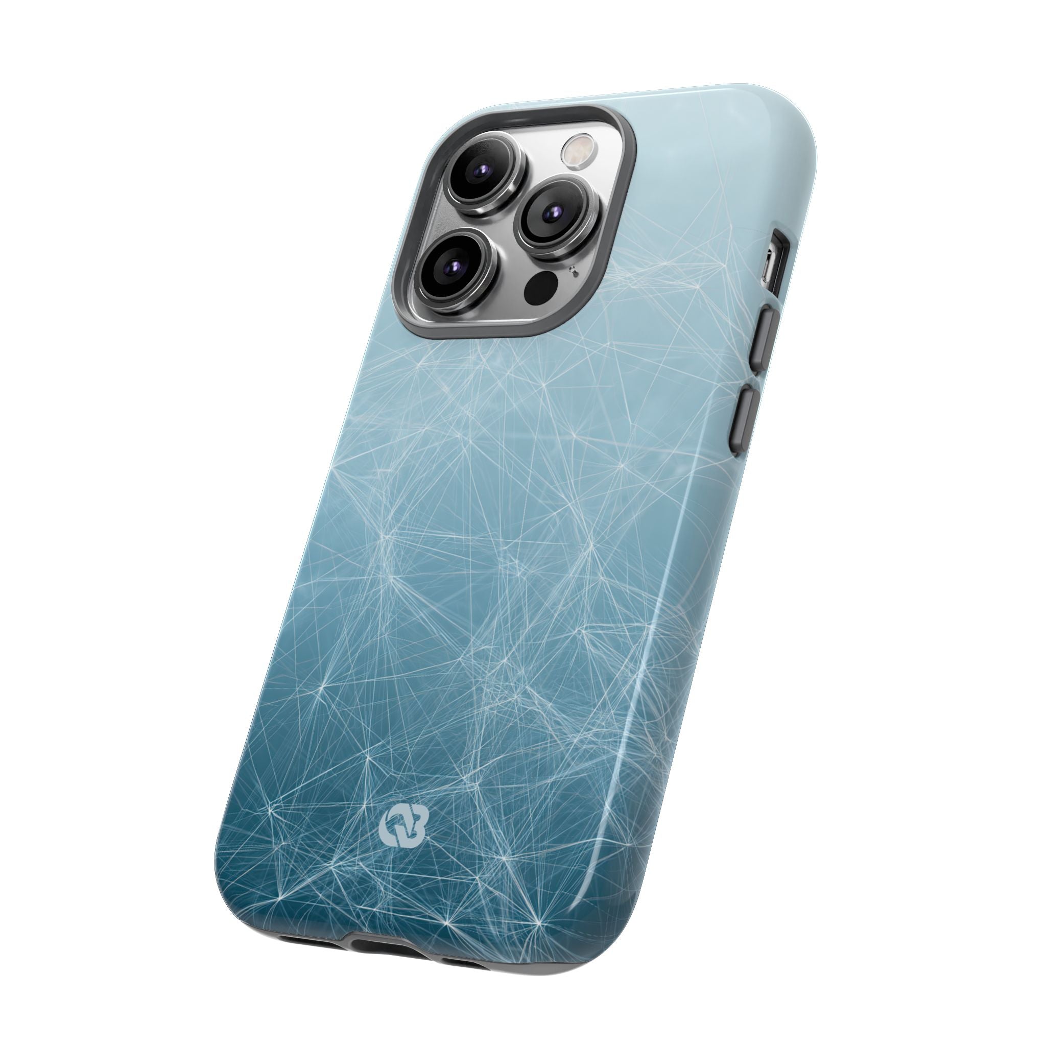 Teal Tough Phone Case for iPhone - Arctic Digital Nexus
