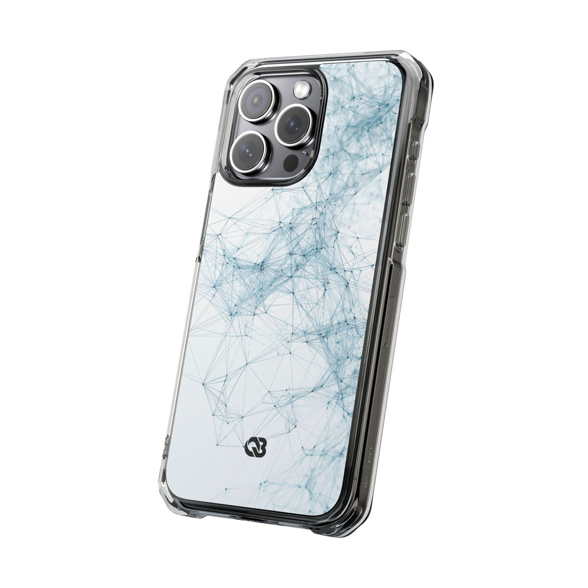 Blue Impact MagSafe Phone Case for iPhone - Glacial Neural Web