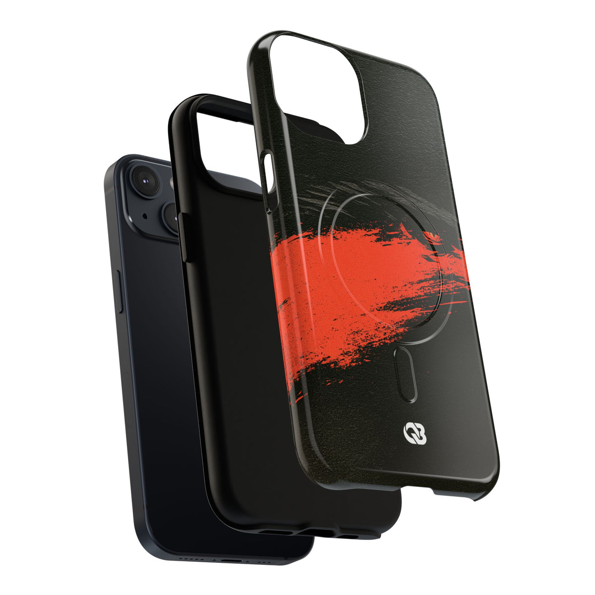 Crimson Raptor Noir · Tough 2.0 Magnetic Phone Case for iPhone · Black