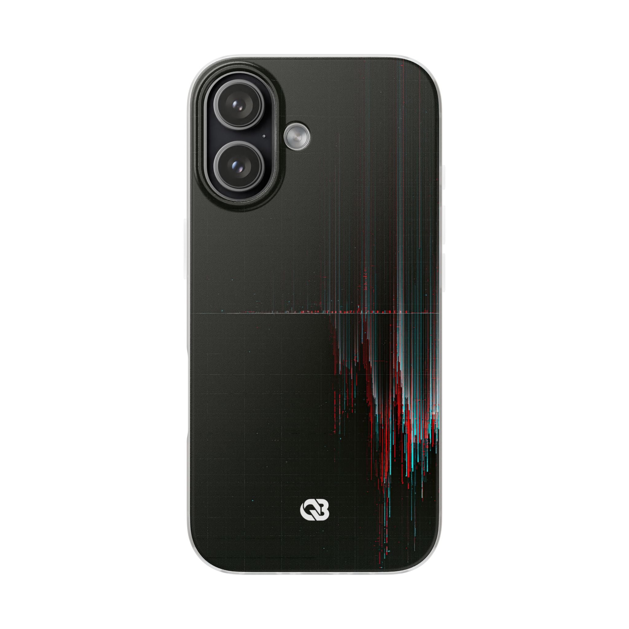 Black Lite Phone Case for iPhone - Corrupted Data Stream