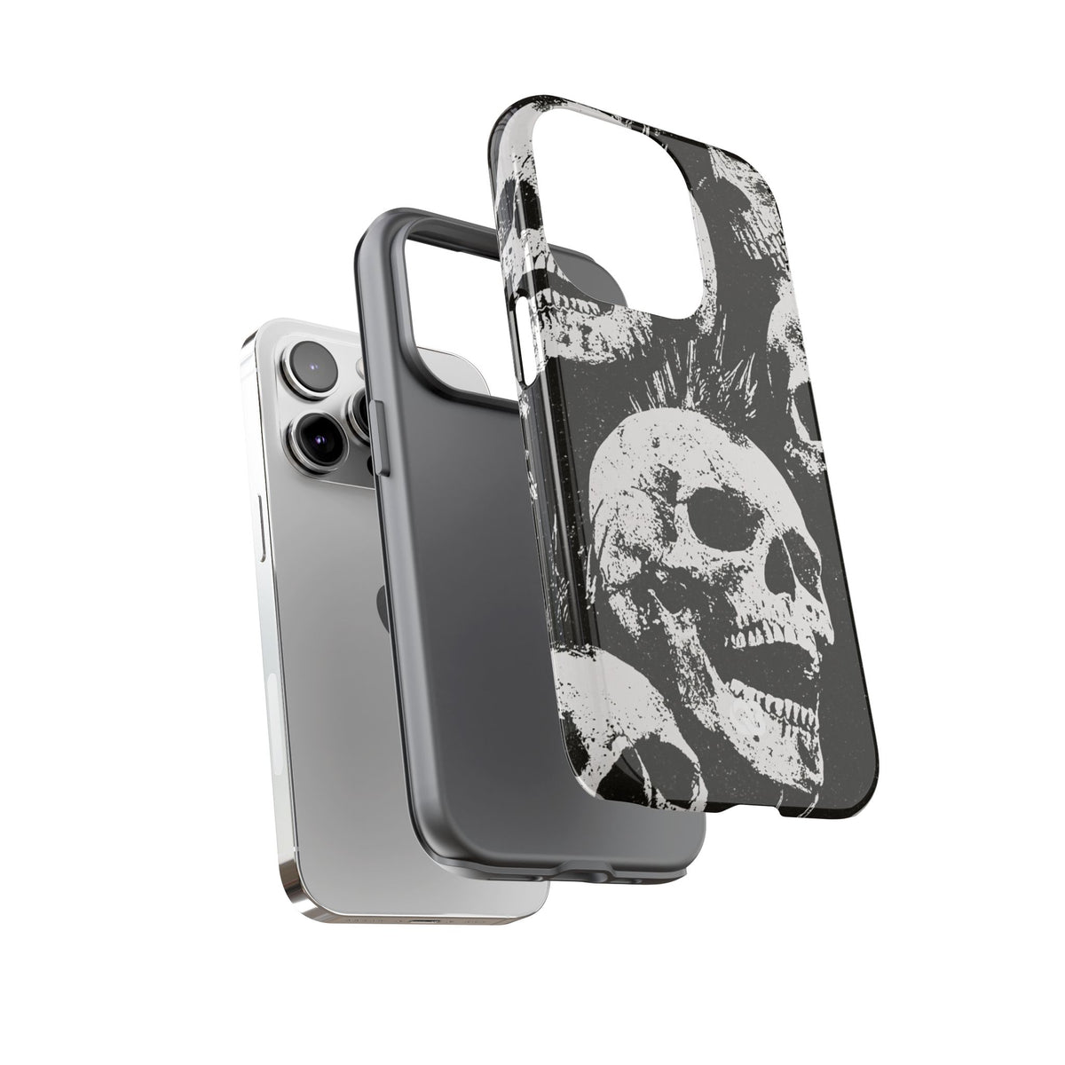 Punk Skull Riot · Tough Phone Case for iPhone · Black