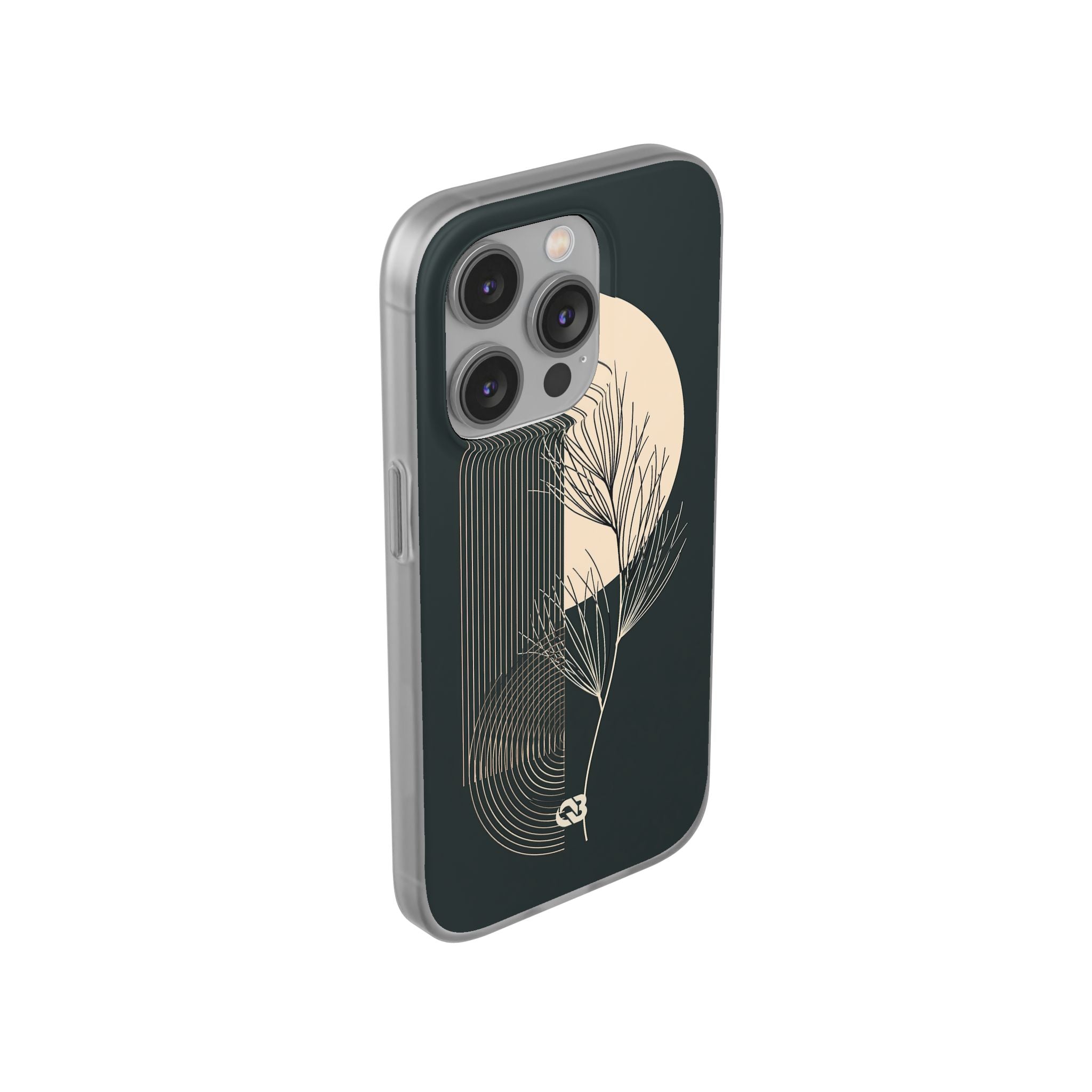 Black Lite Phone Case for iPhone - Obsidian Sand Willow