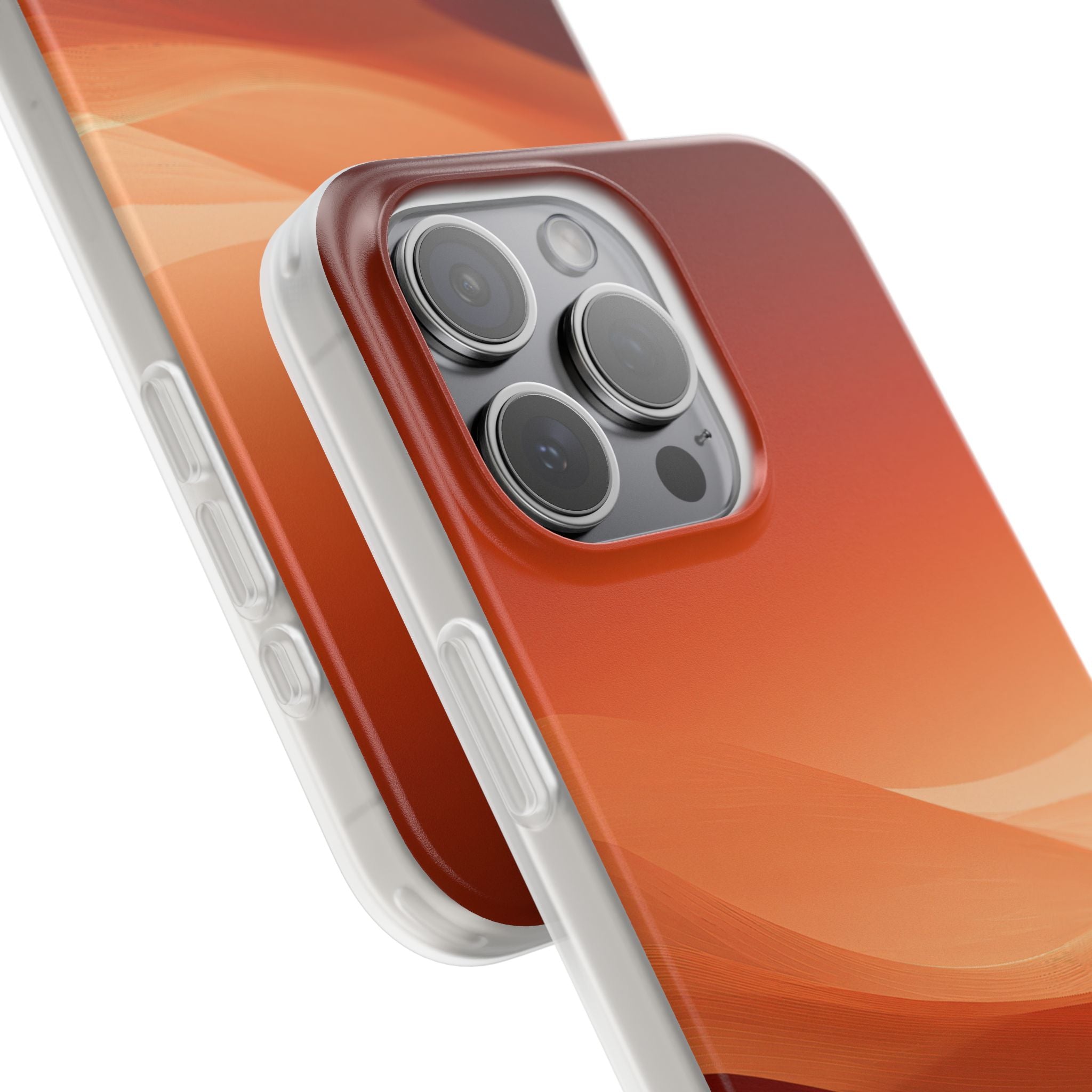 Orange Lite Phone Case for iPhone - Crimson Dune Gradient