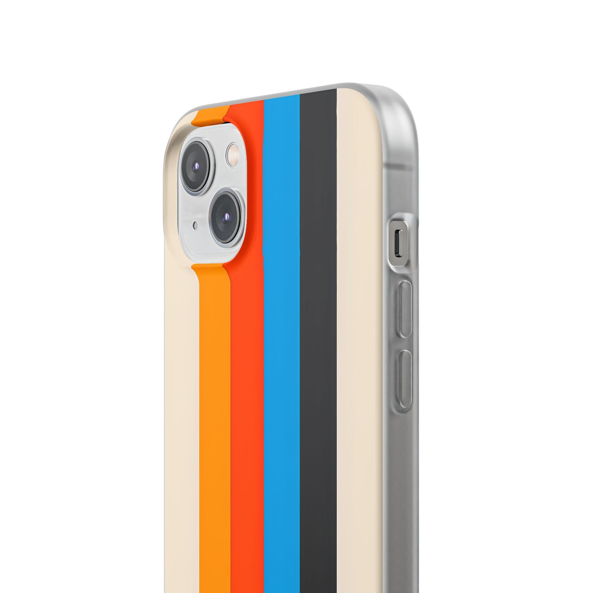 Retro Racing Stripes · Soft Phone Case for iPhone