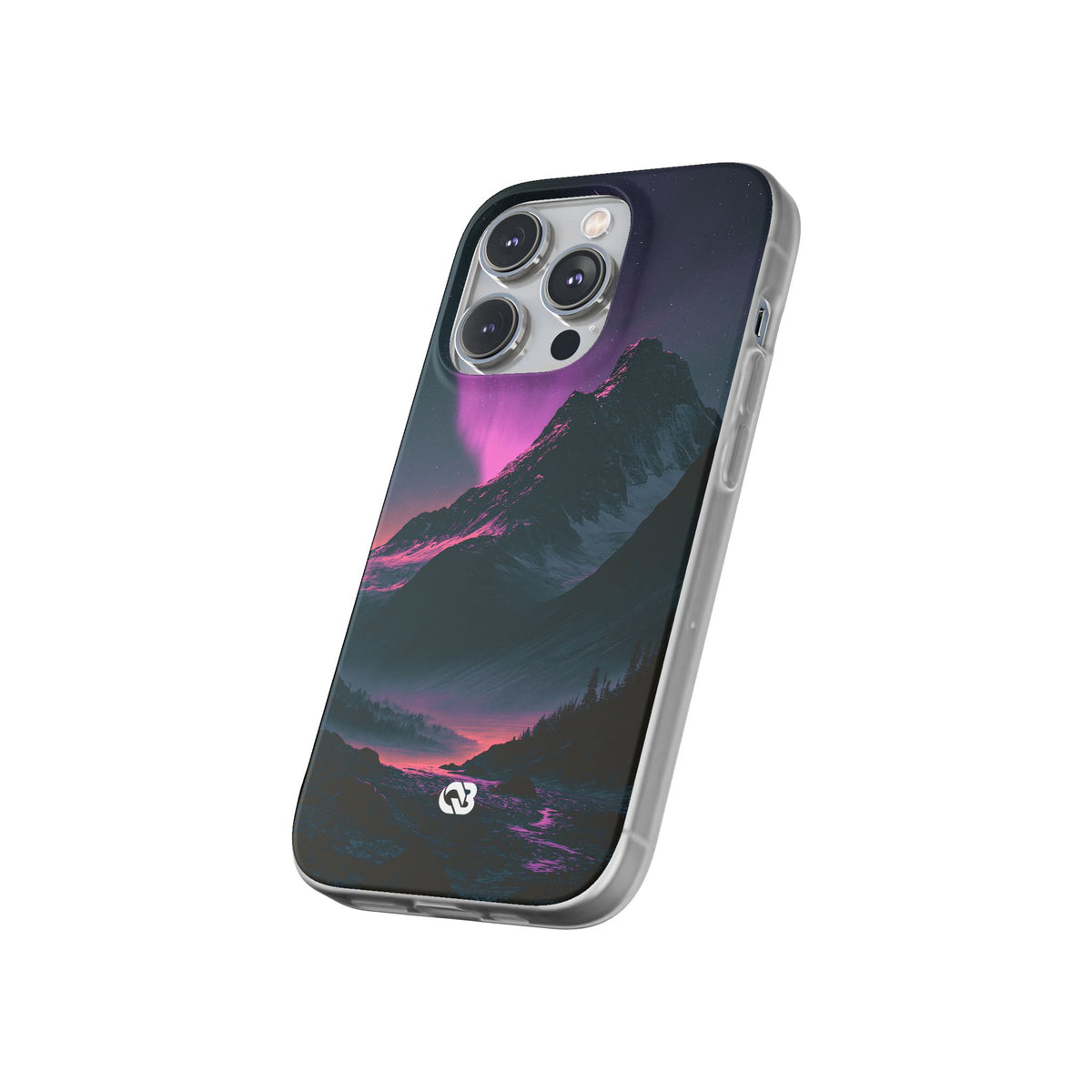 Arctic Aurora Summit · Lite Phone Case for iPhone · Black