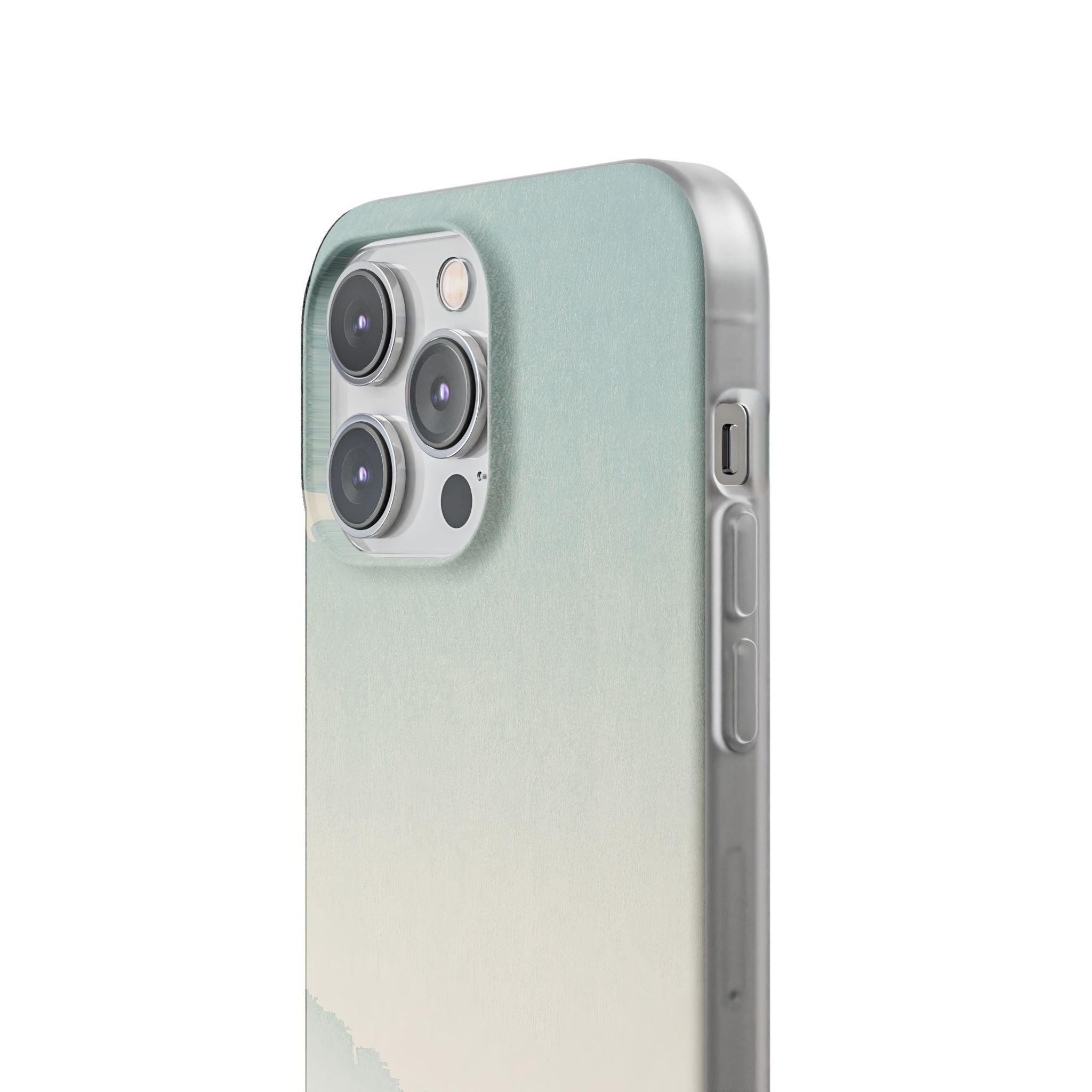 Blue Lite Phone Case for iPhone - Mist Valley Pagoda