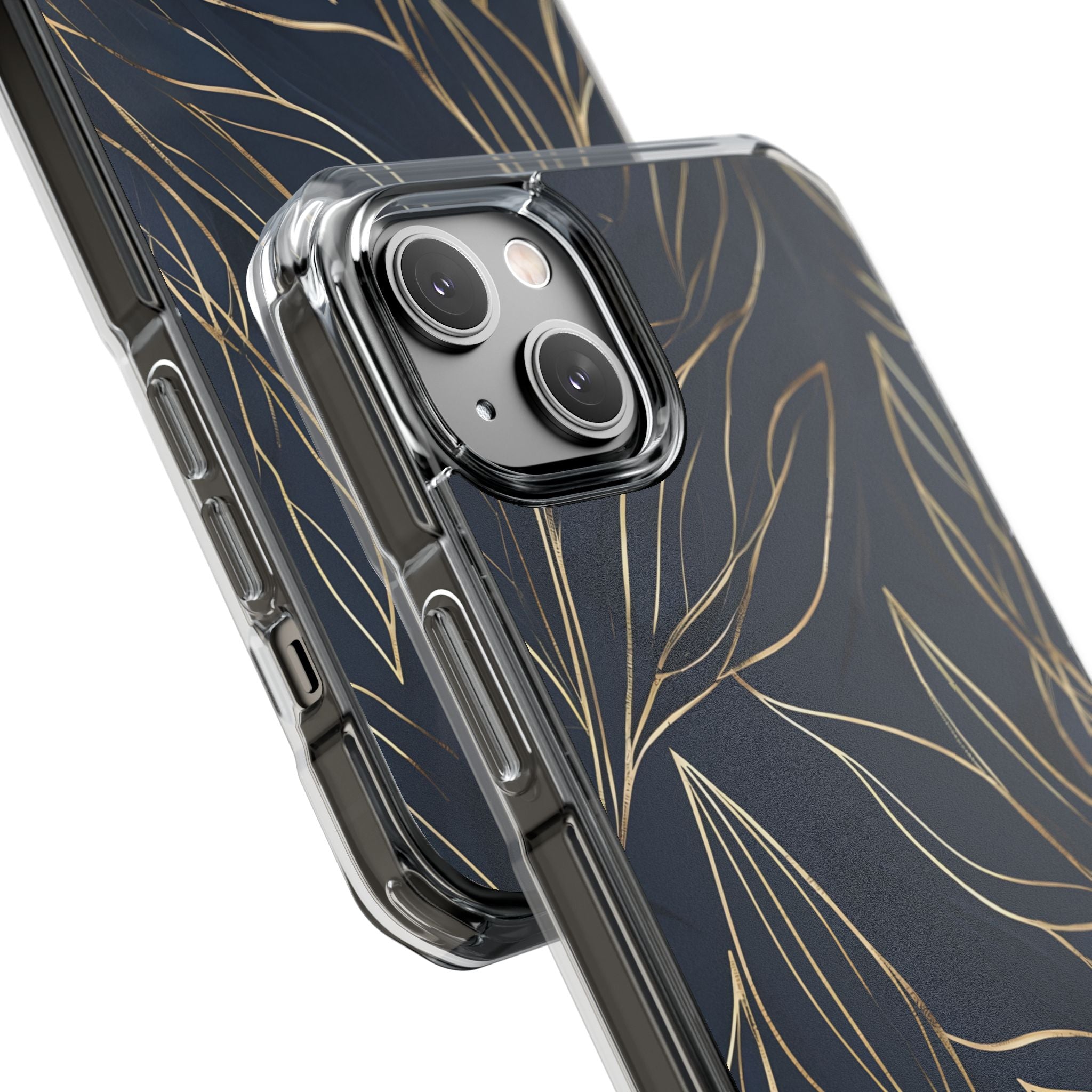 Gilded Navy Foliage · Impact Custodia per iPhone · Magsafe
