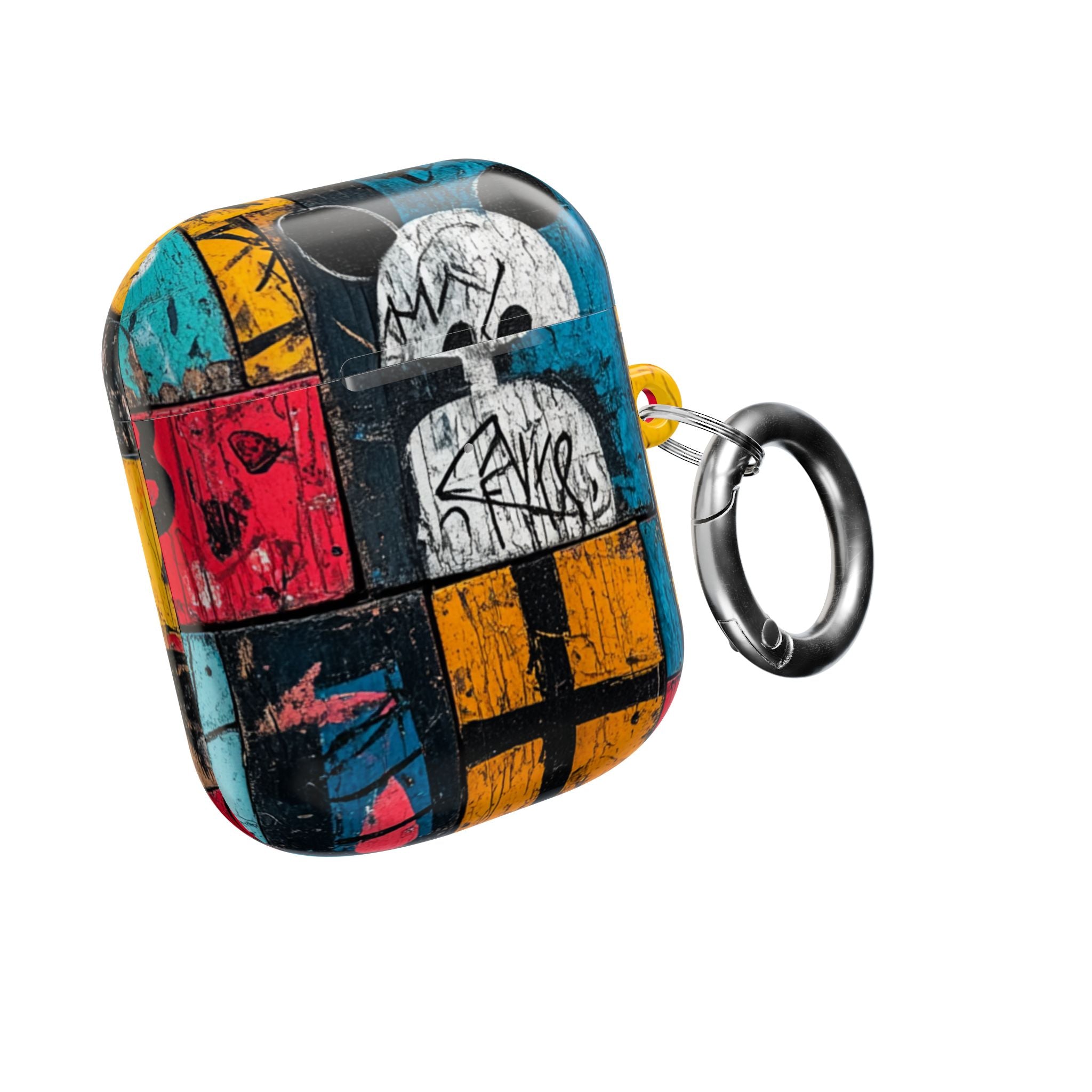 White Orb Graffiti - AirPods Case