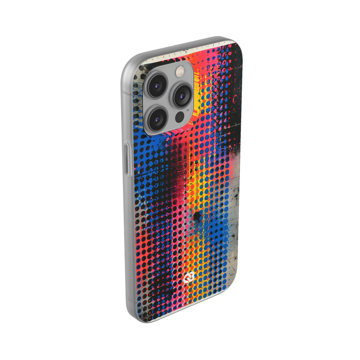 Chromatic Halftone Grid · Lite Phone Case for iPhone · Blue